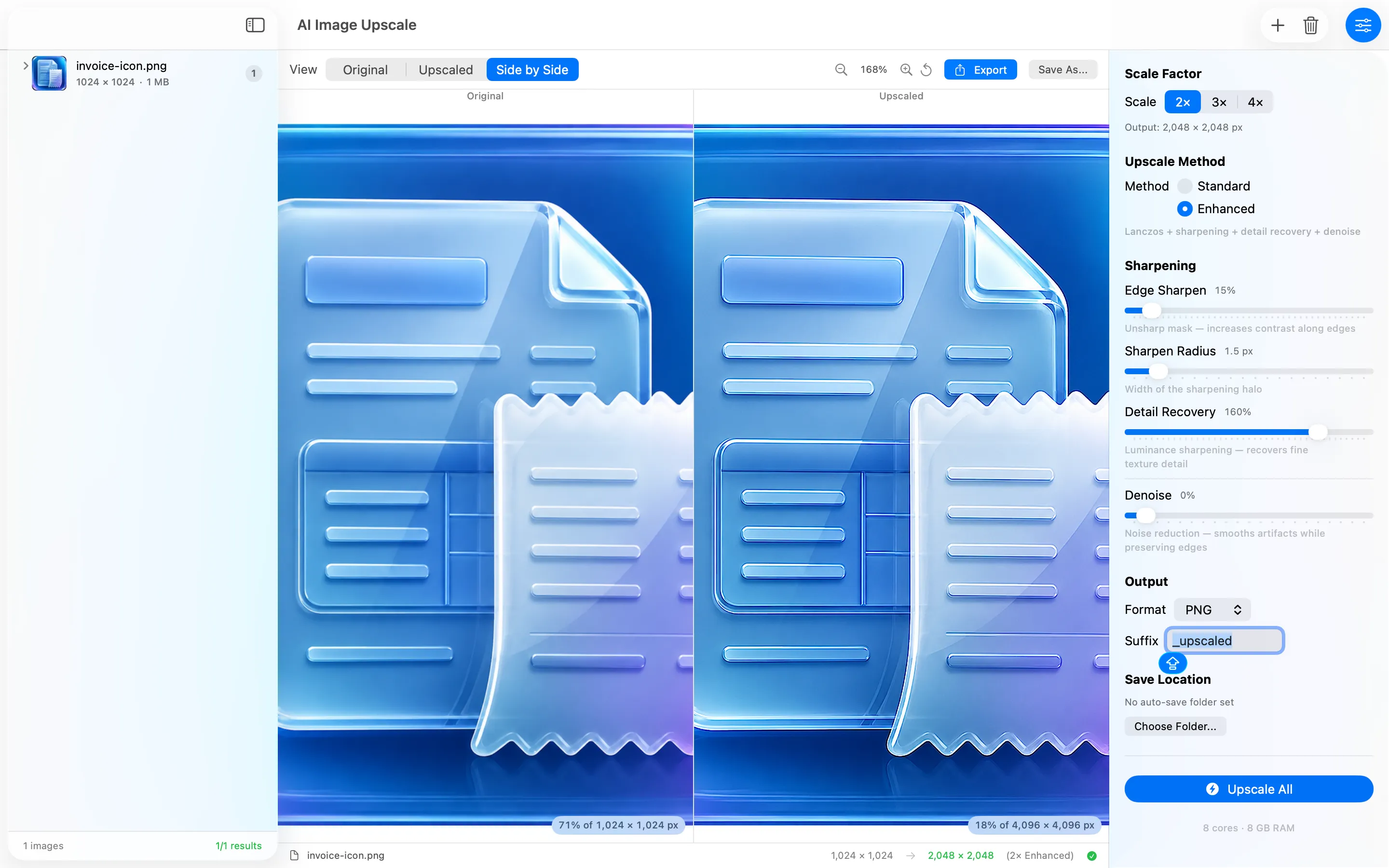 AI Image Upscale screenshot