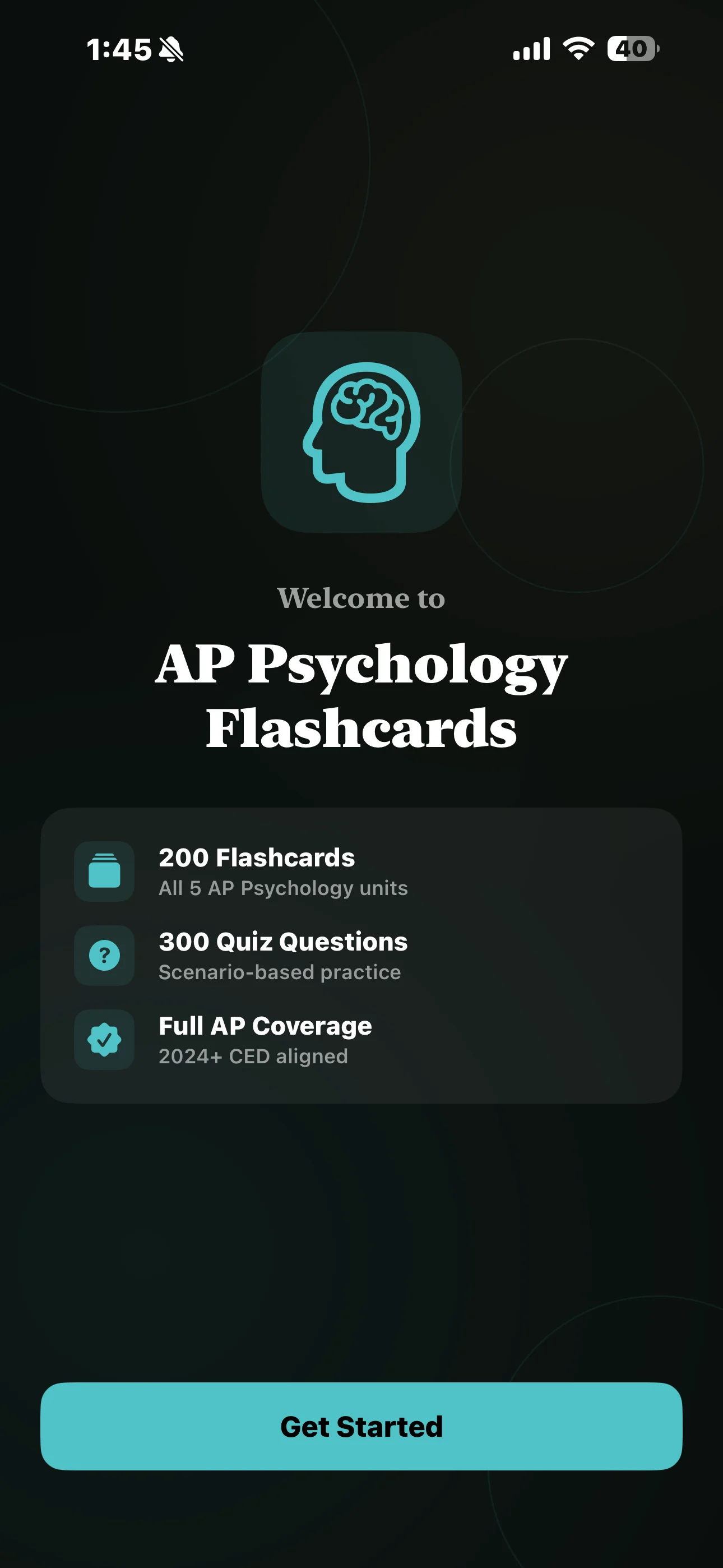 iPhone Screenshot - Welcome Screen