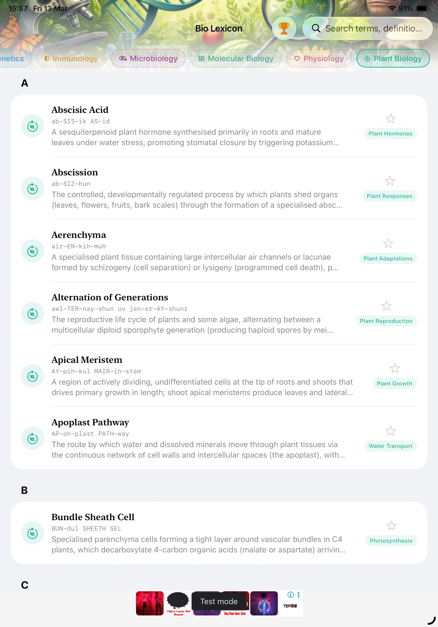 iPad - Browse Plant Biology