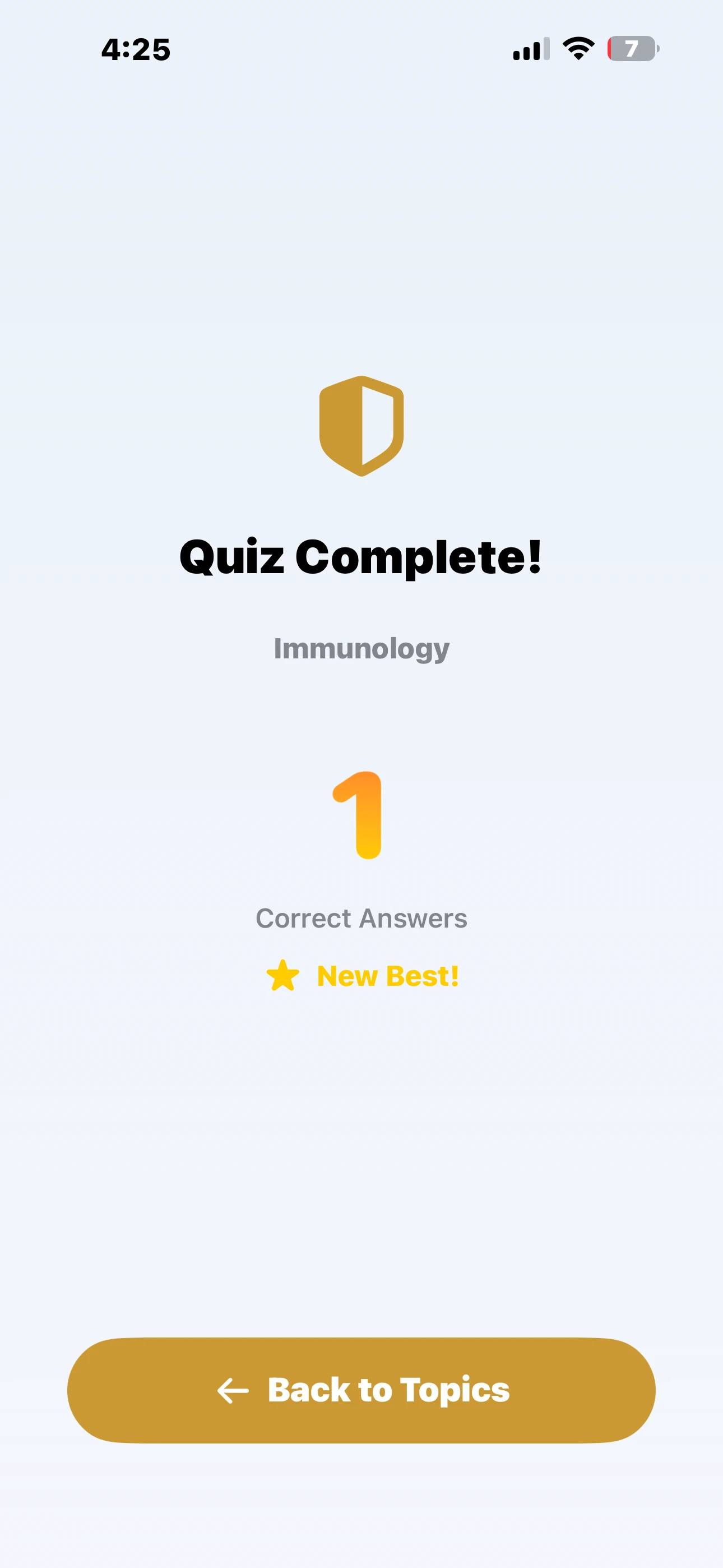 iPhone - Quiz Complete