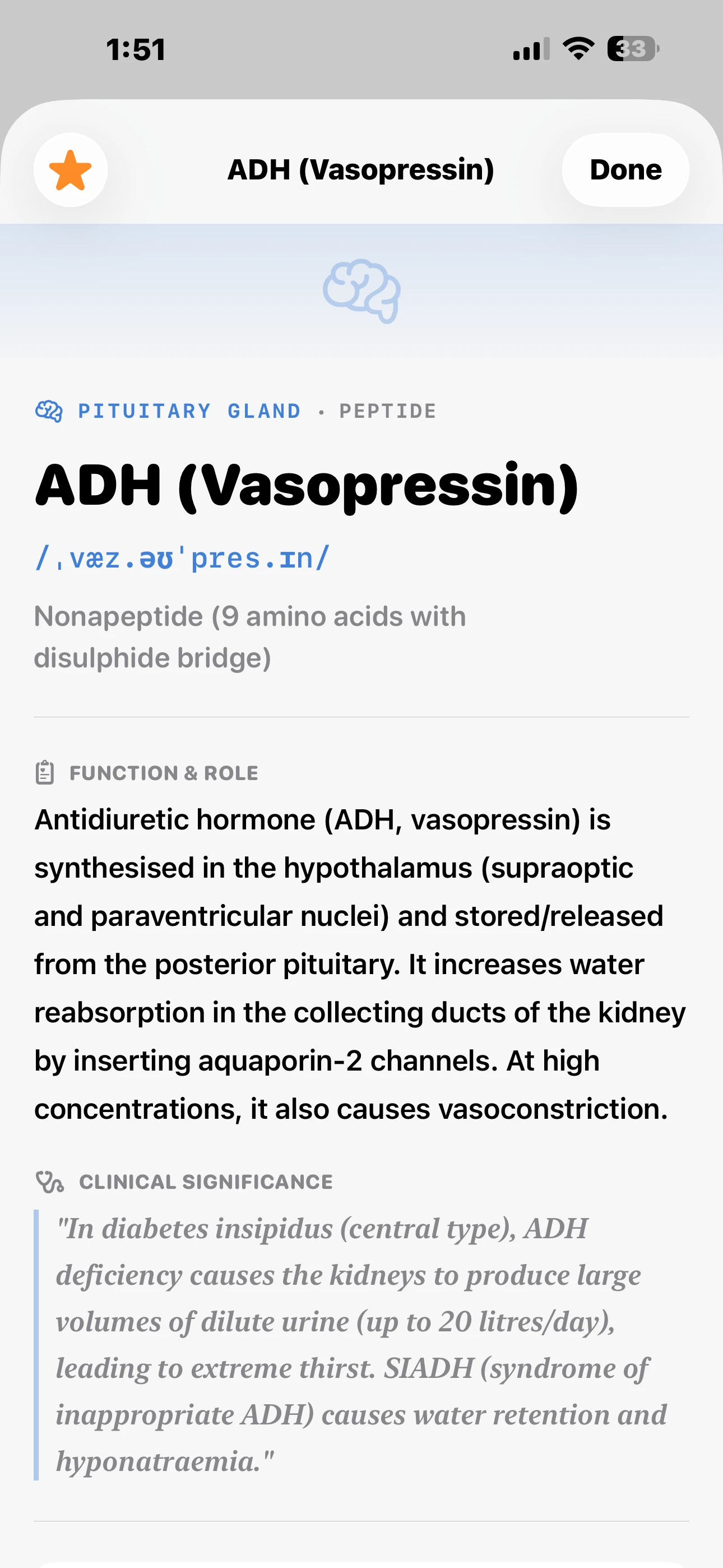 iPhone - Hormone Detail Flashcard (Light)