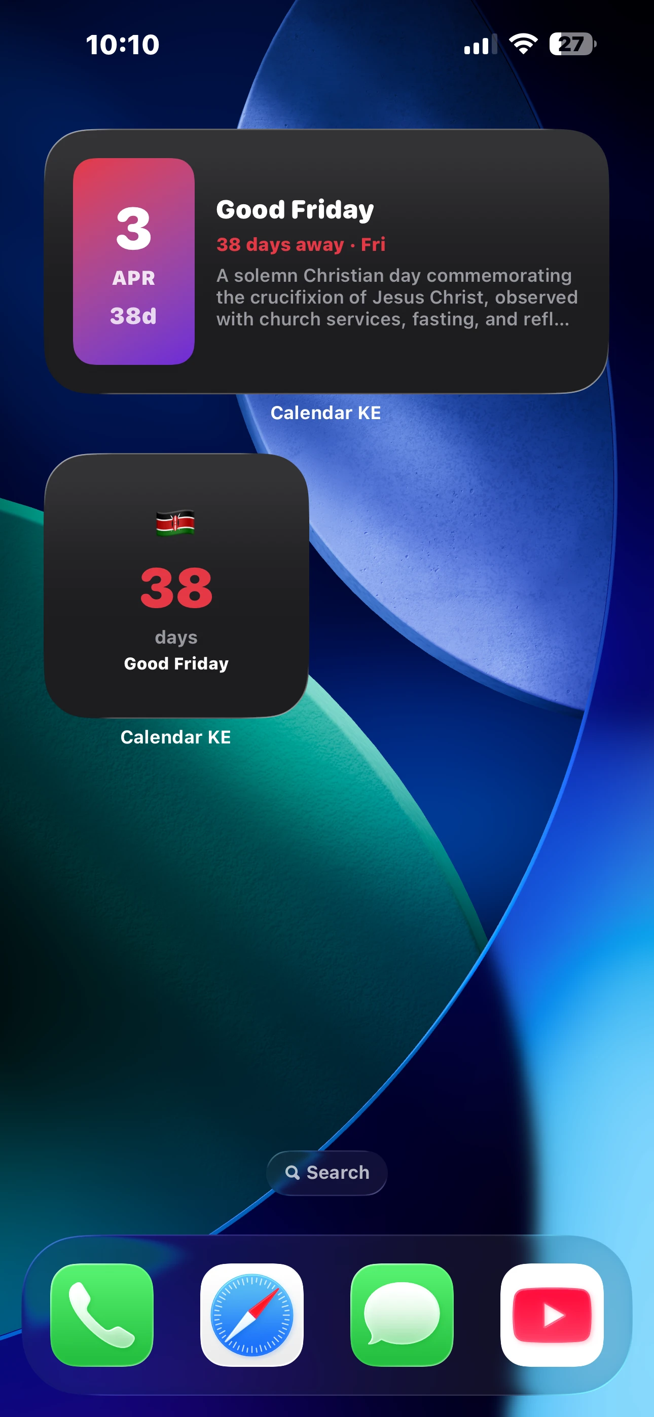 Medium & Small Widgets - Dark Mode