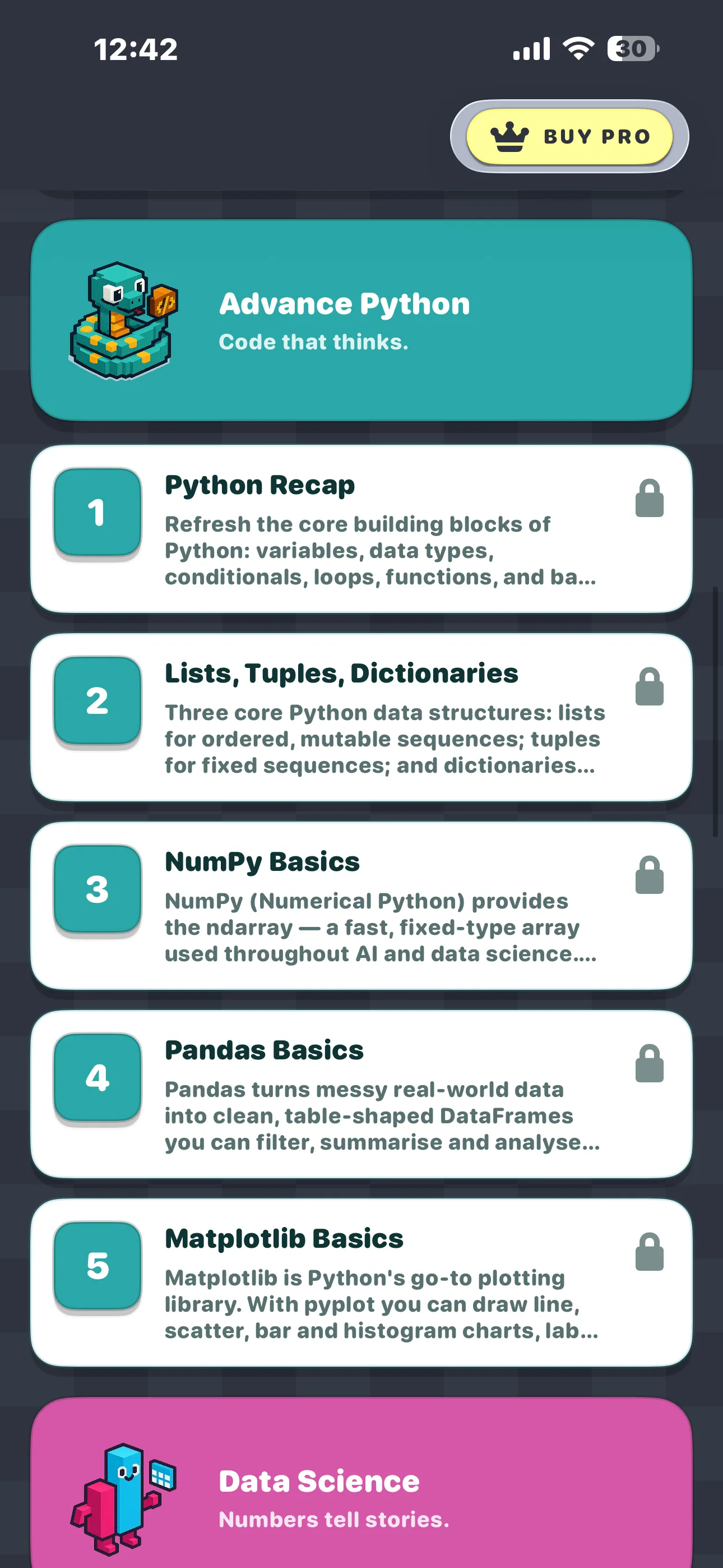CBSE AI 10 Data Science unit list