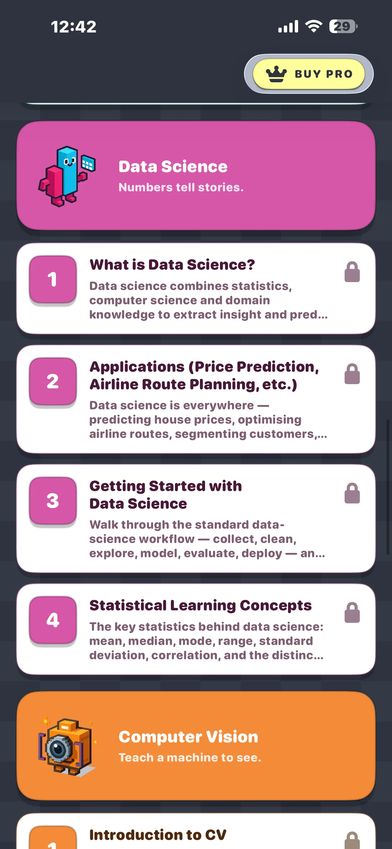 CBSE AI 10 Computer Vision unit list