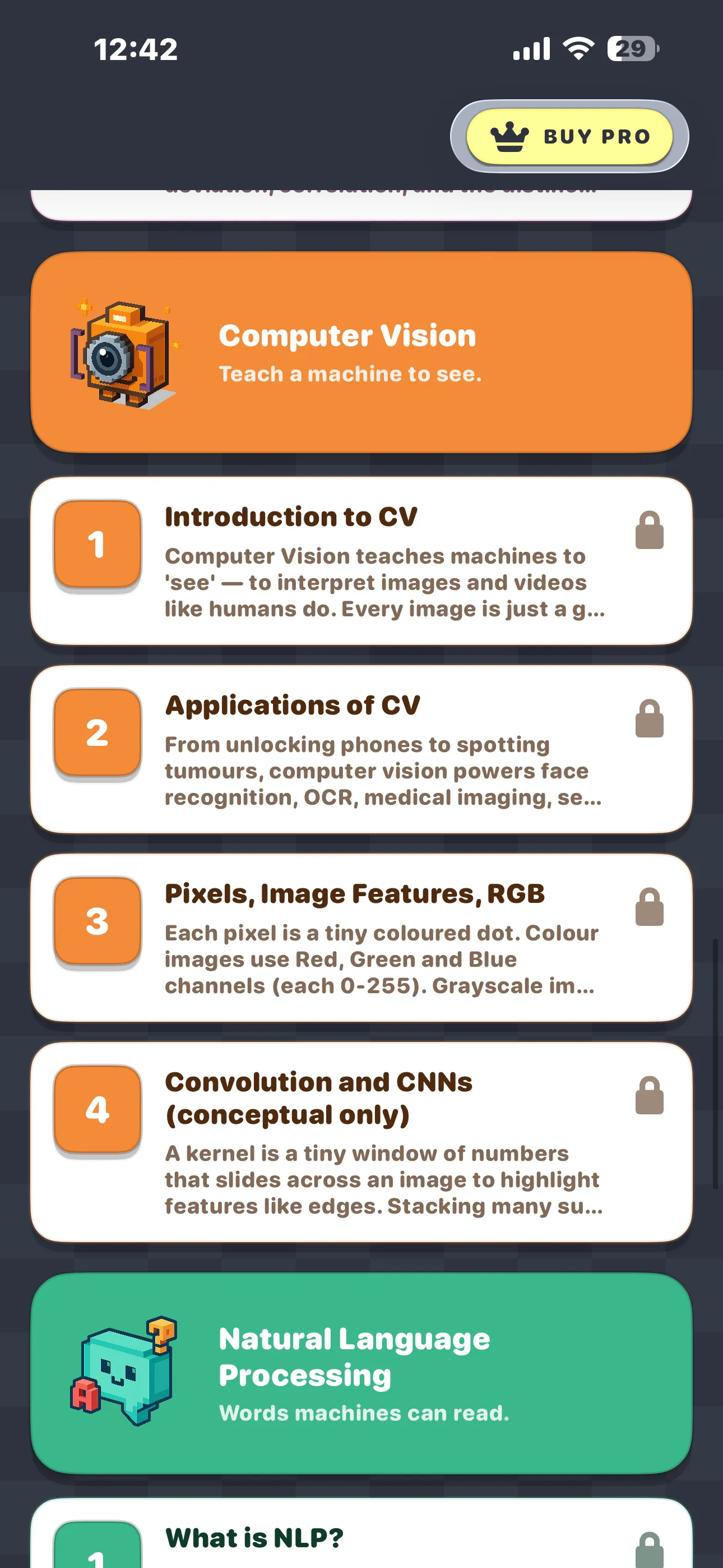 CBSE AI 10 Natural Language Processing unit list