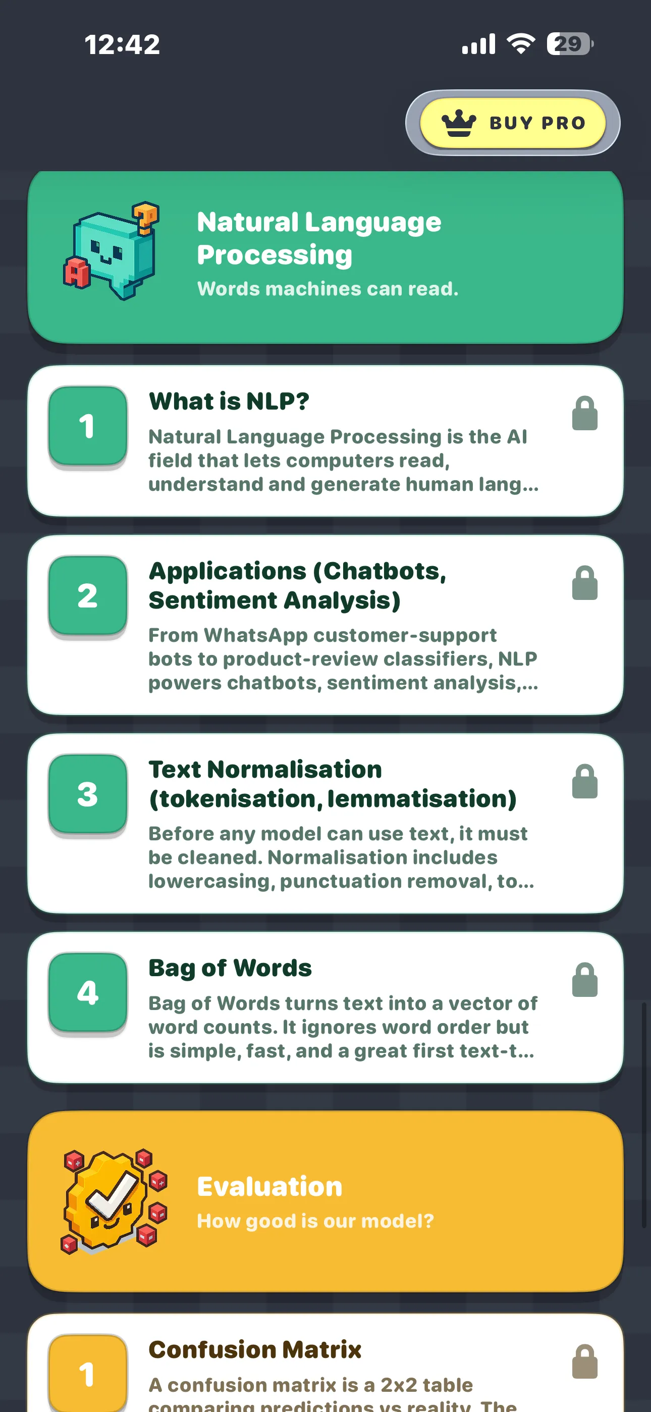 CBSE AI 10 Evaluation unit list