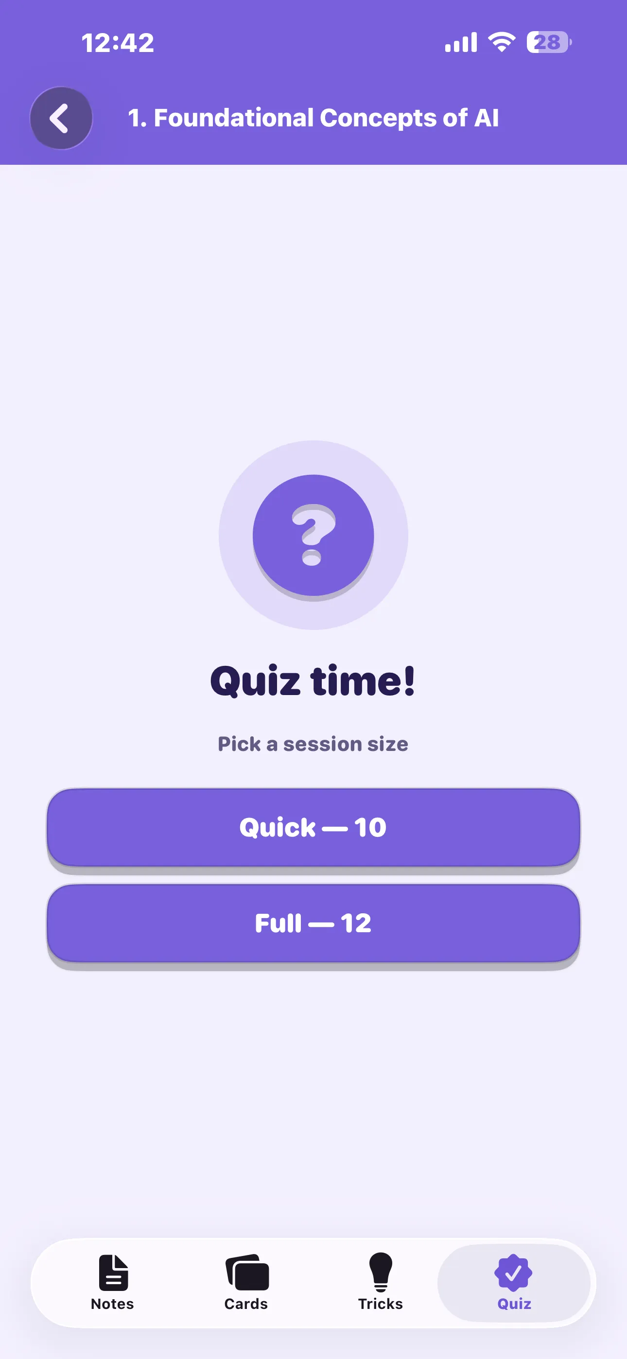 CBSE AI 10 quiz question on iPhone