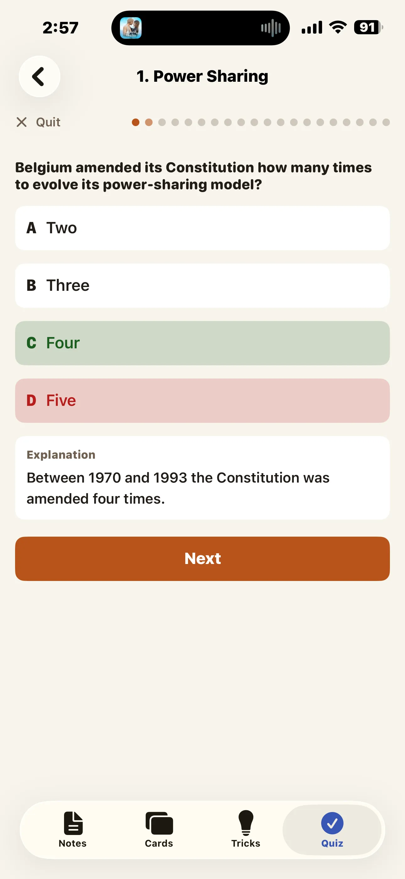 CBSE Social Science 10 quiz answer with explanation
