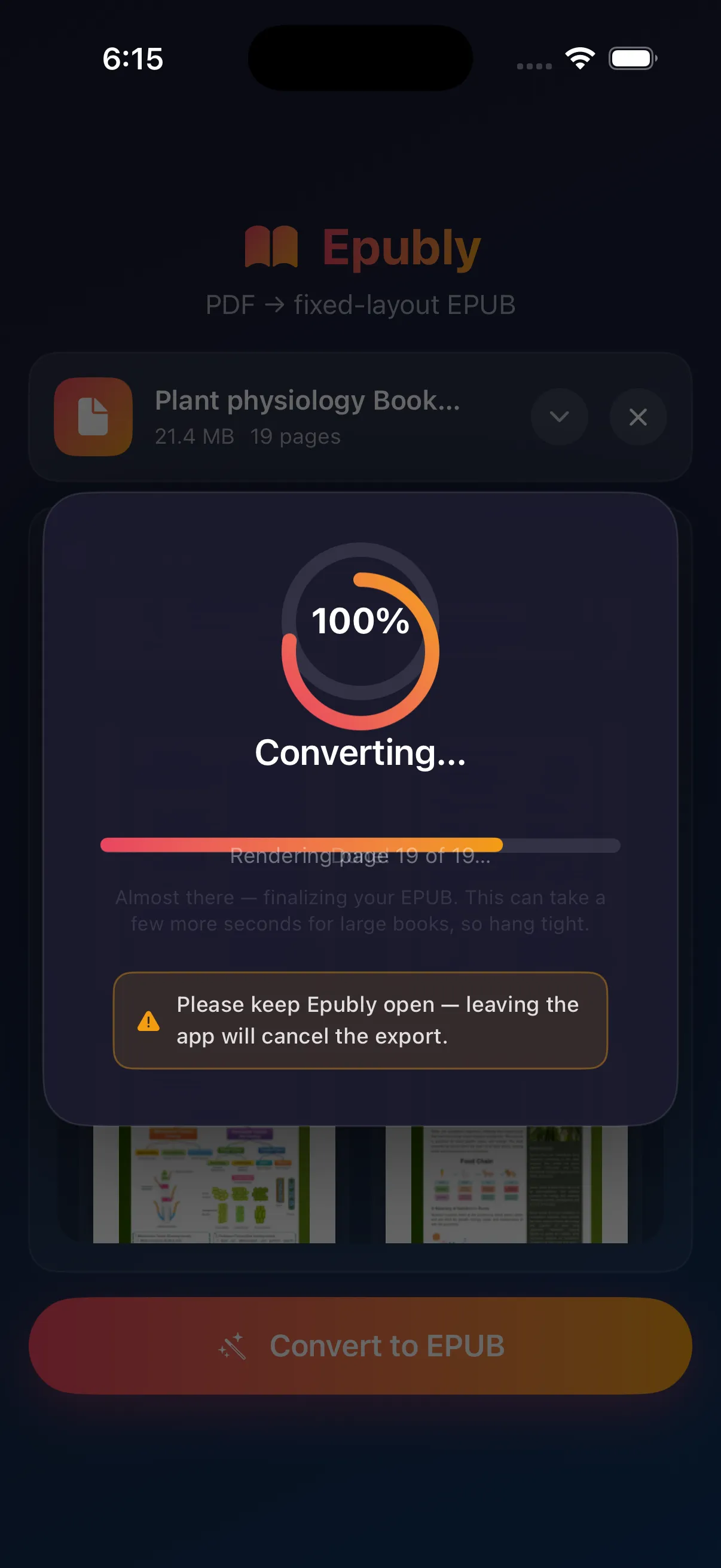 Converting your PDF to EPUB
