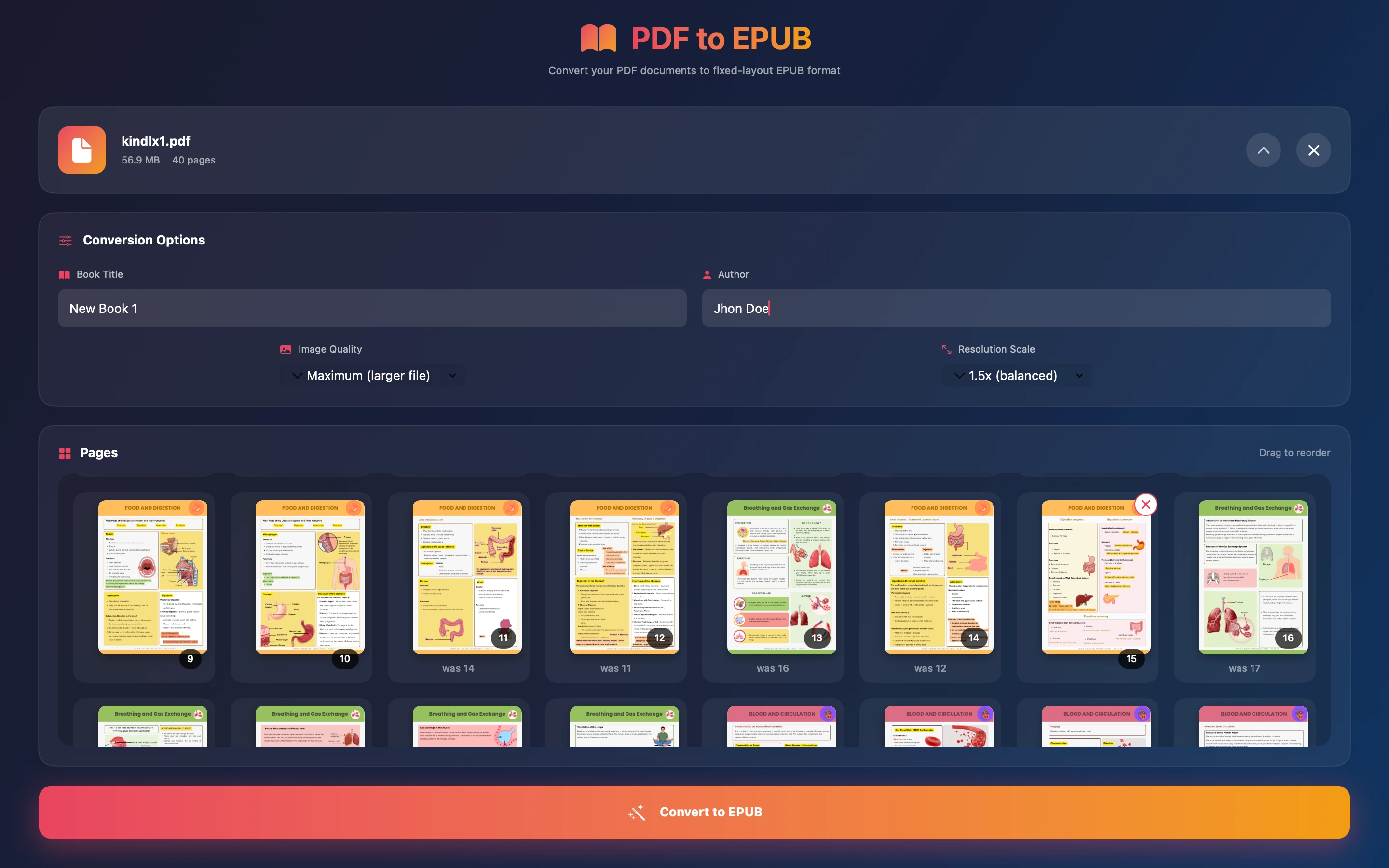 Delete unwanted pages