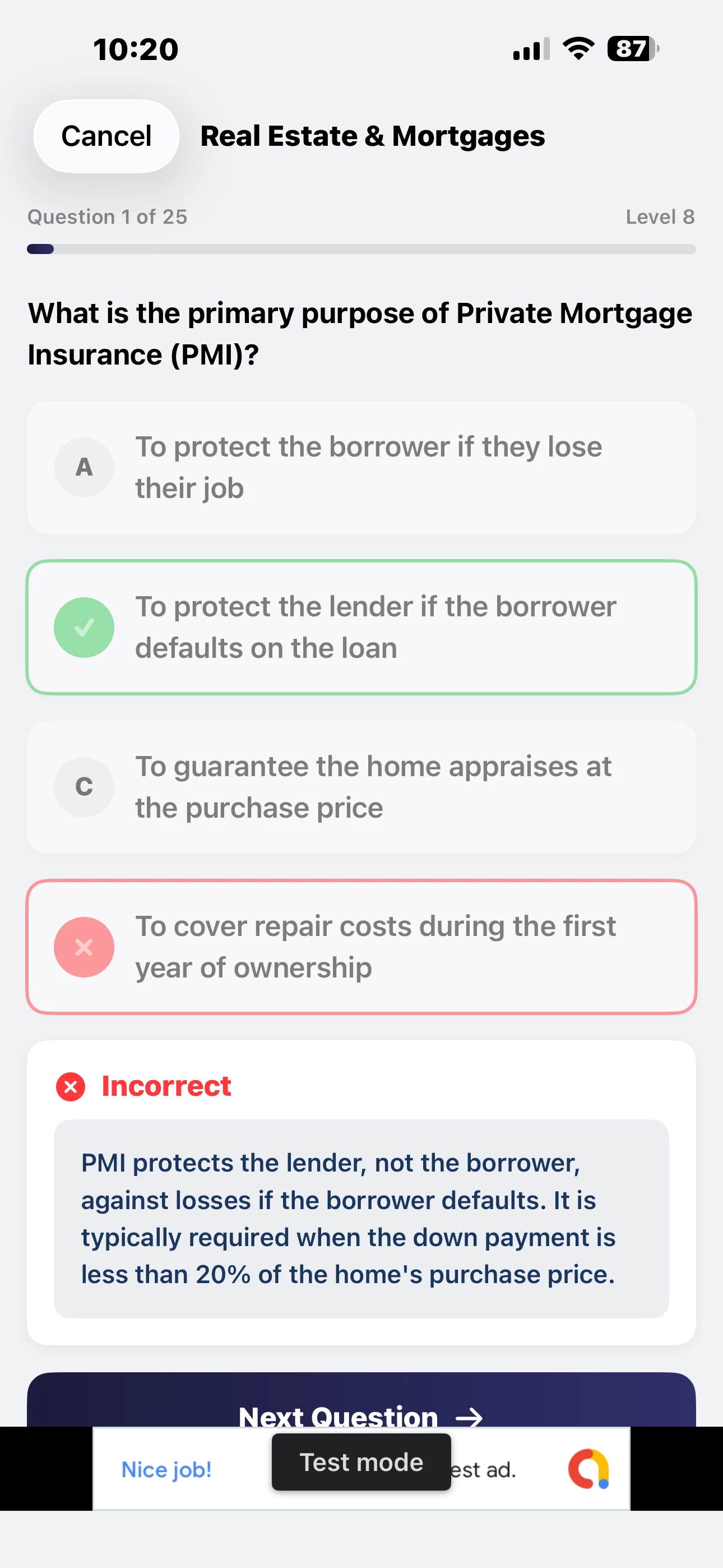 iPhone Screenshot - Results
