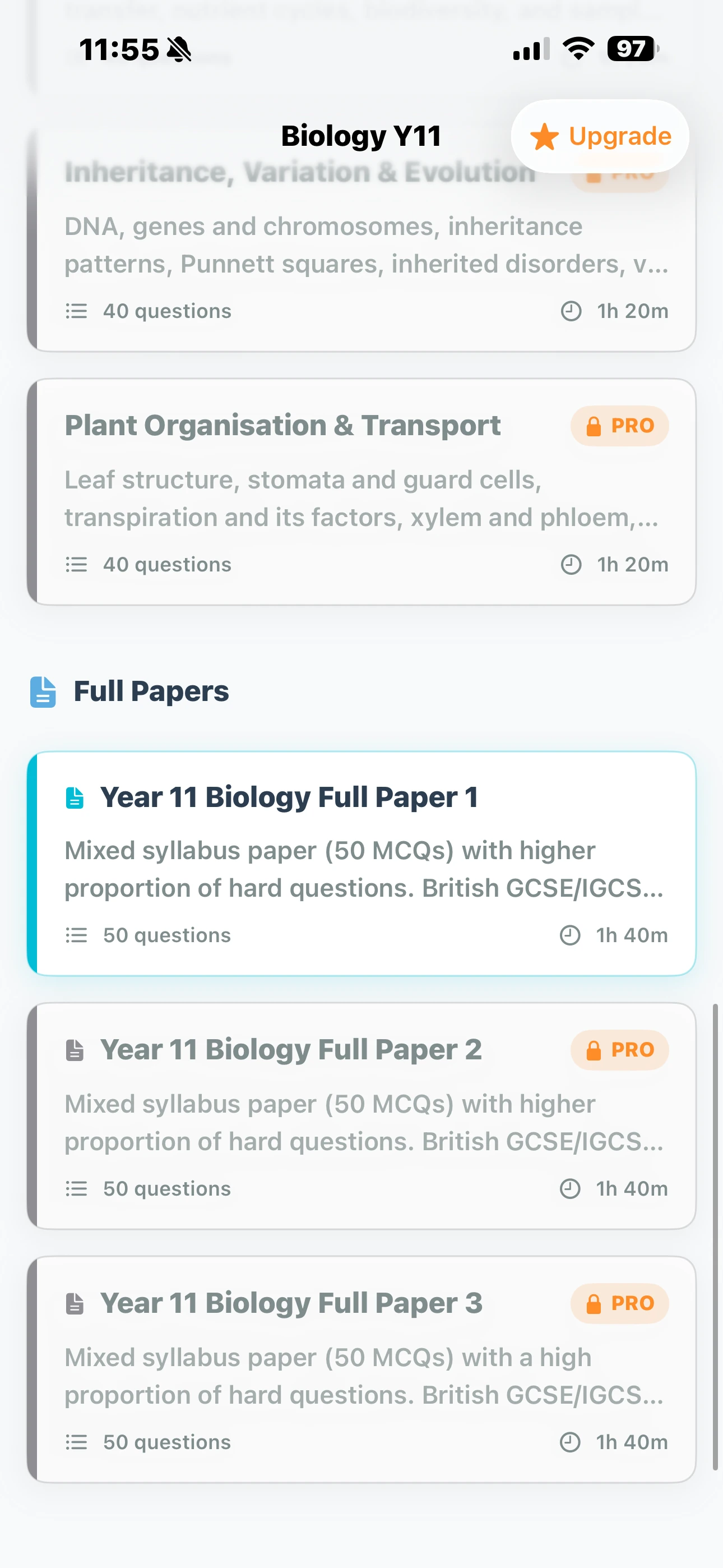 iPhone Screenshot - Full Papers