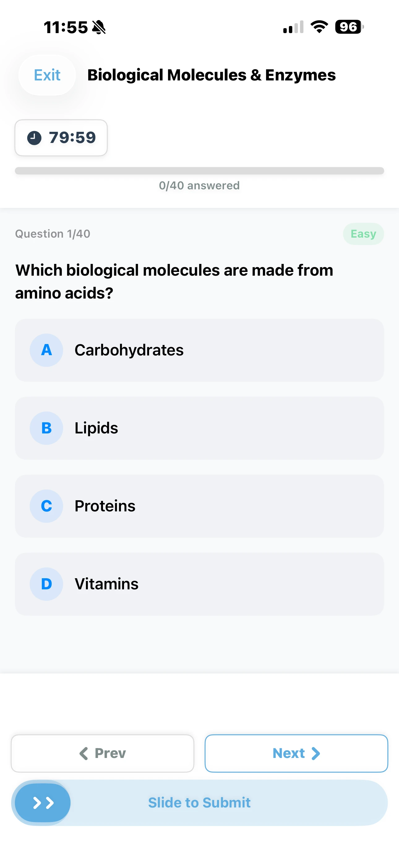 iPhone Screenshot - Quiz Question
