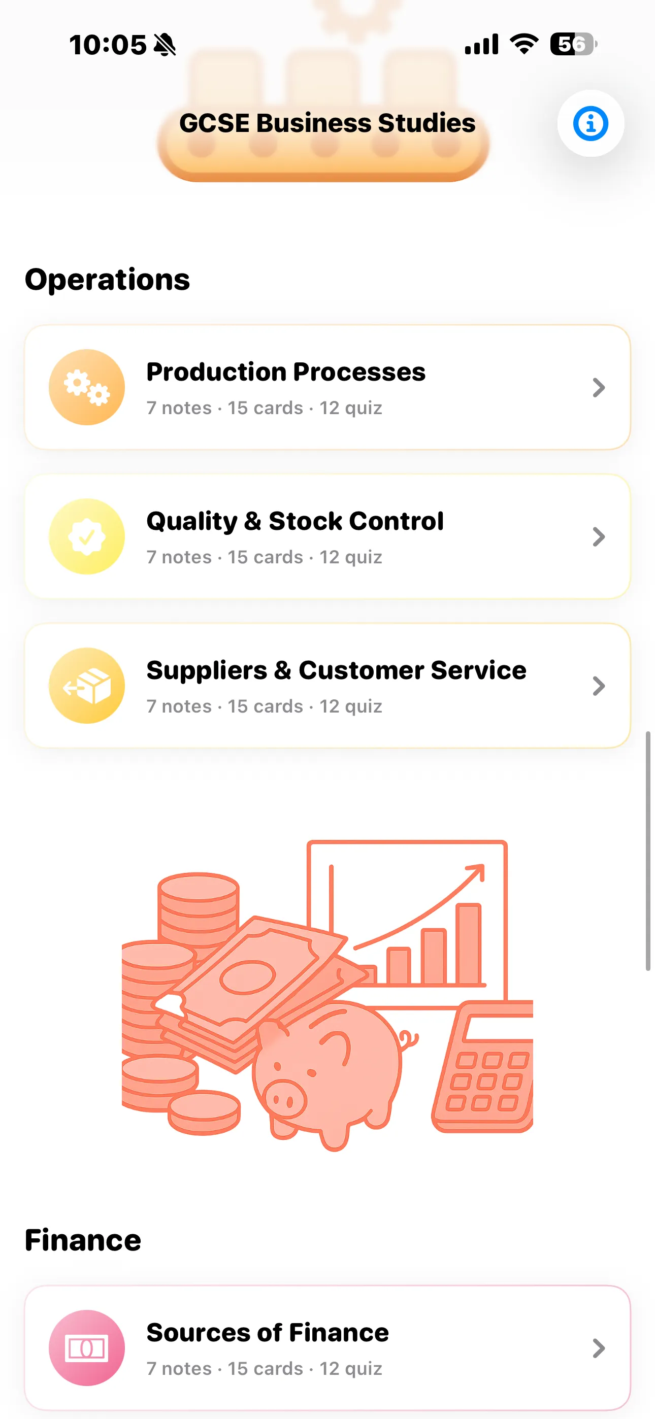 iPhone Screenshot - Operations topics