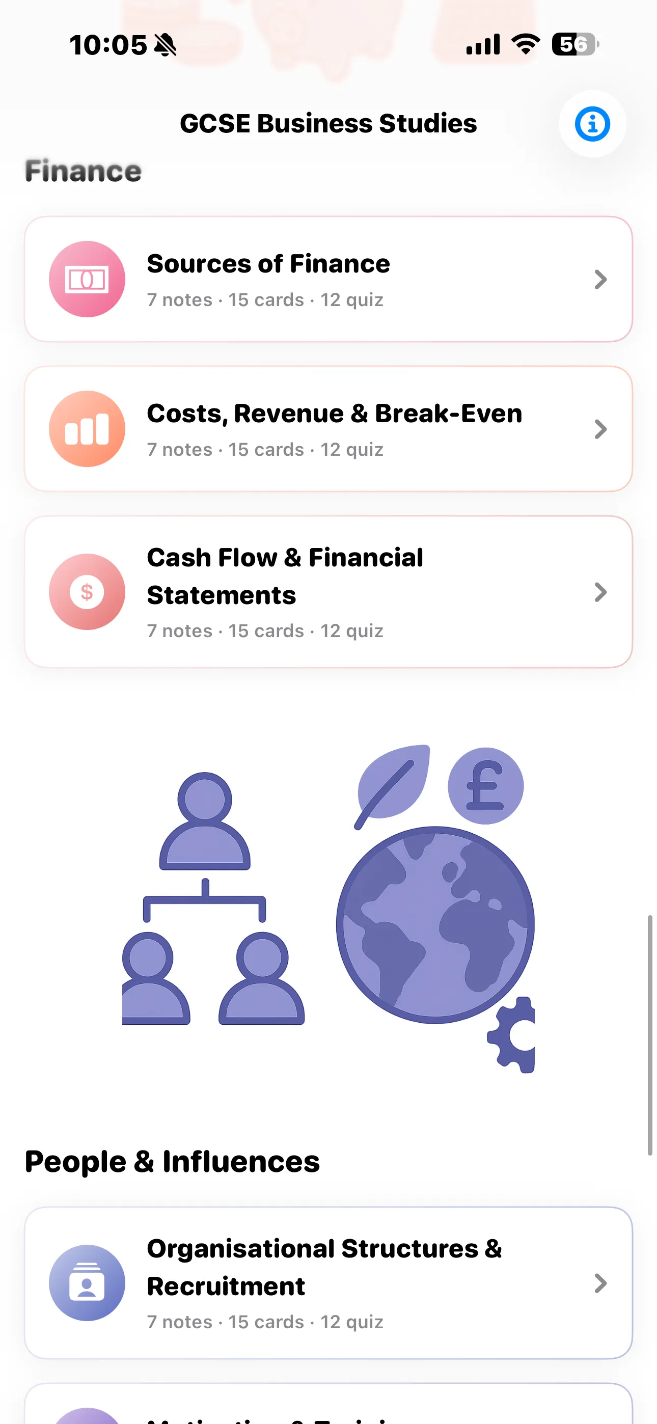 iPhone Screenshot - Finance topics