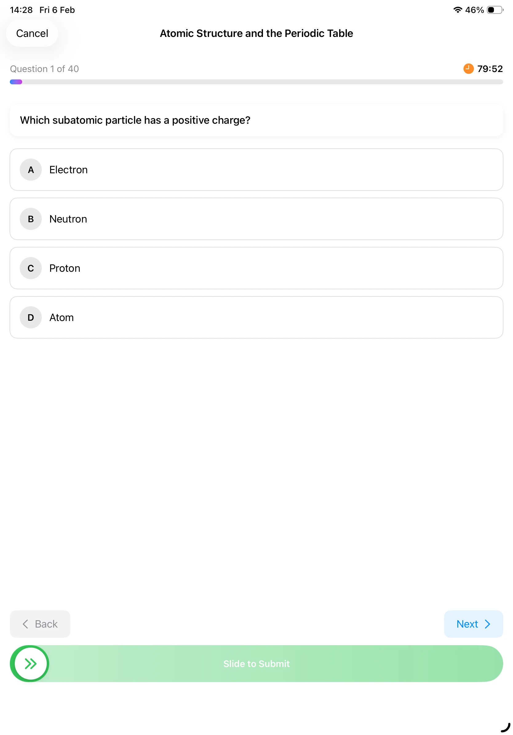 iPad Screenshot - More Topics