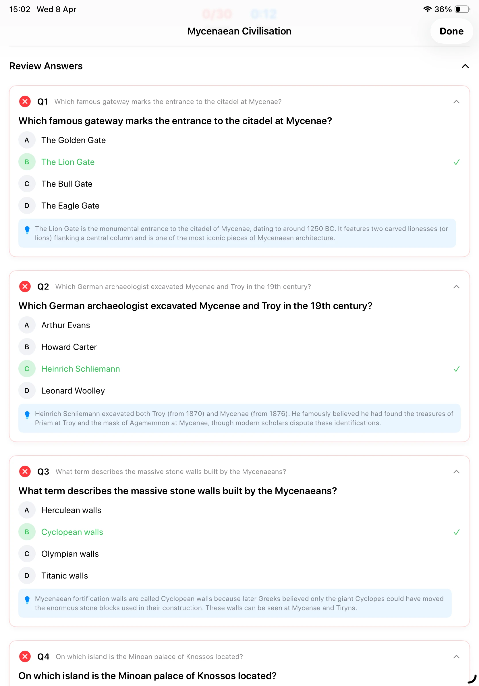 iPad Screenshot - Topics Dark Mode