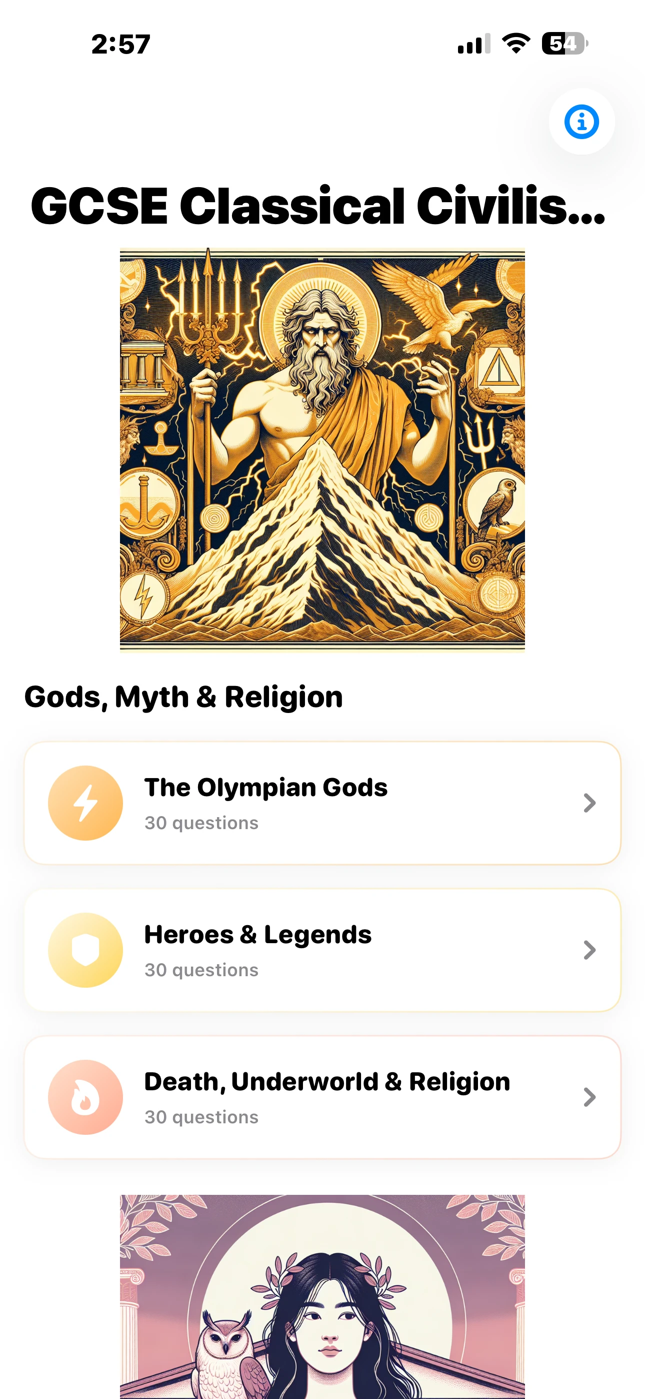 iPhone Screenshot - Gods, Myth & Religion Topics