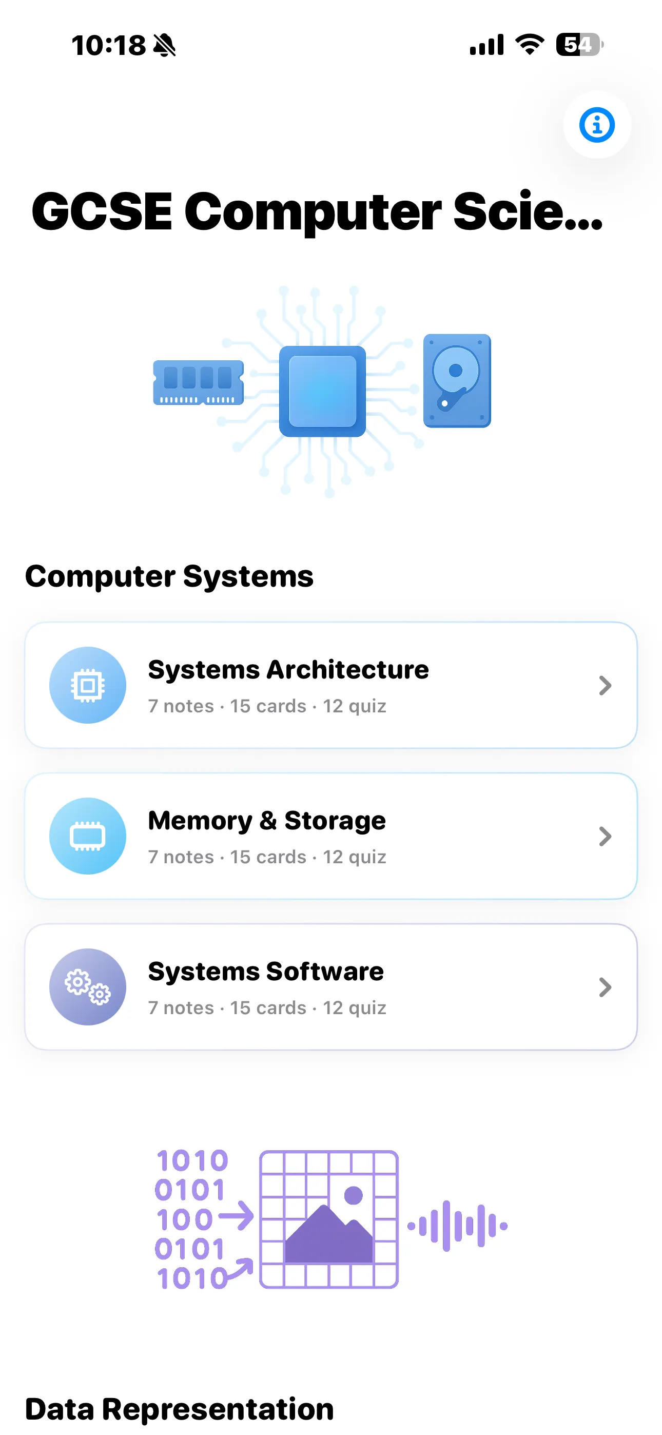 iPhone Screenshot - Home with Computer Systems topics