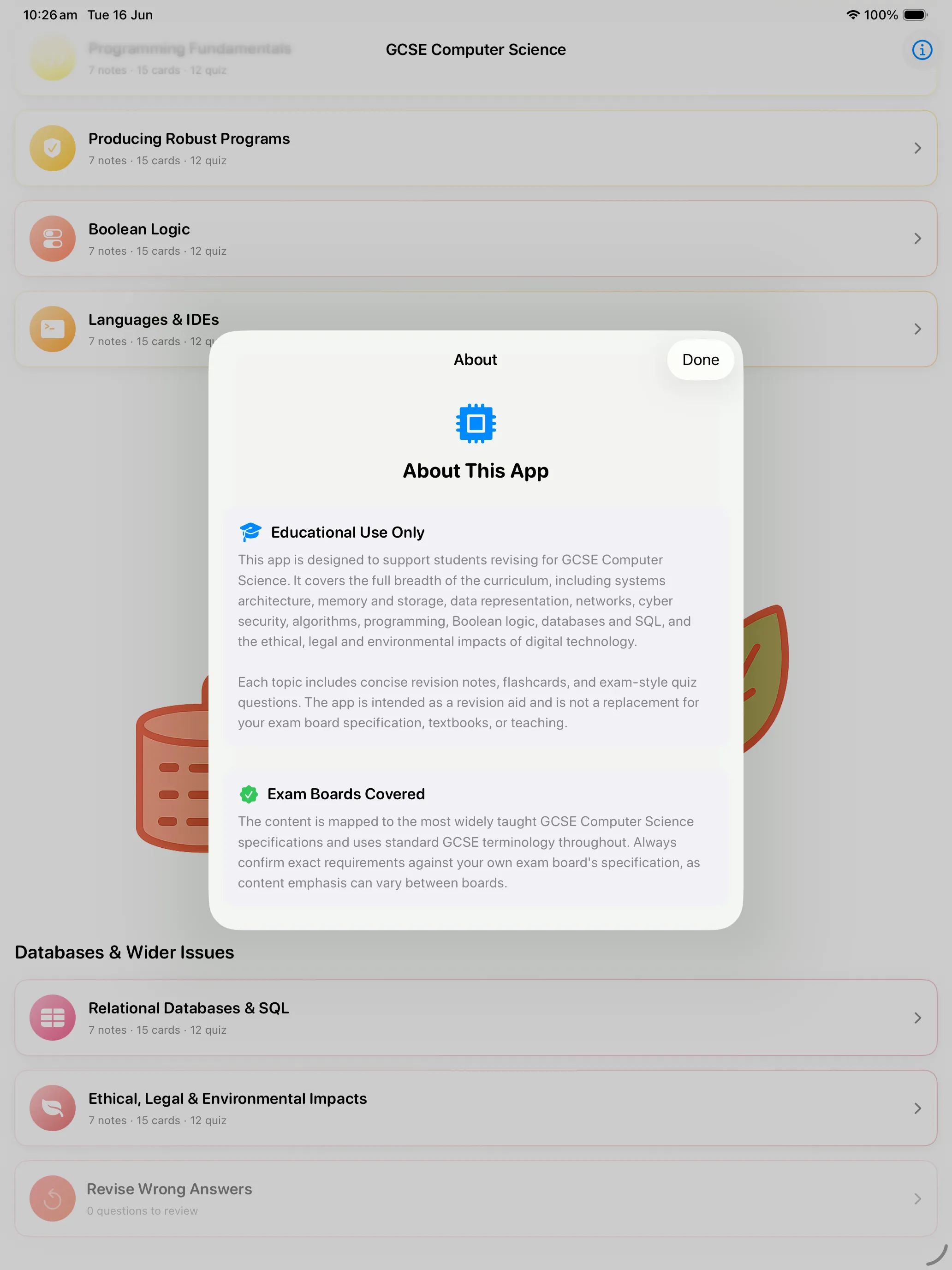 iPad Screenshot - About This App