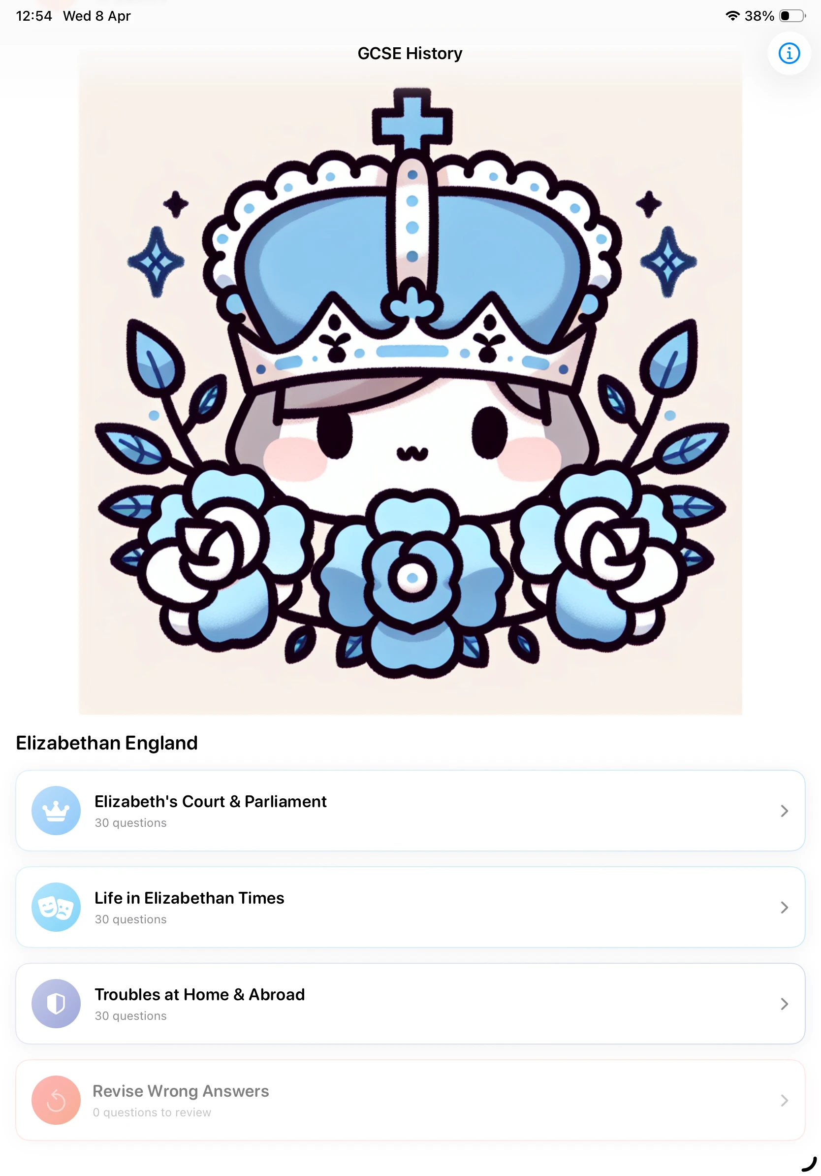 iPad Screenshot - Elizabethan England Topics