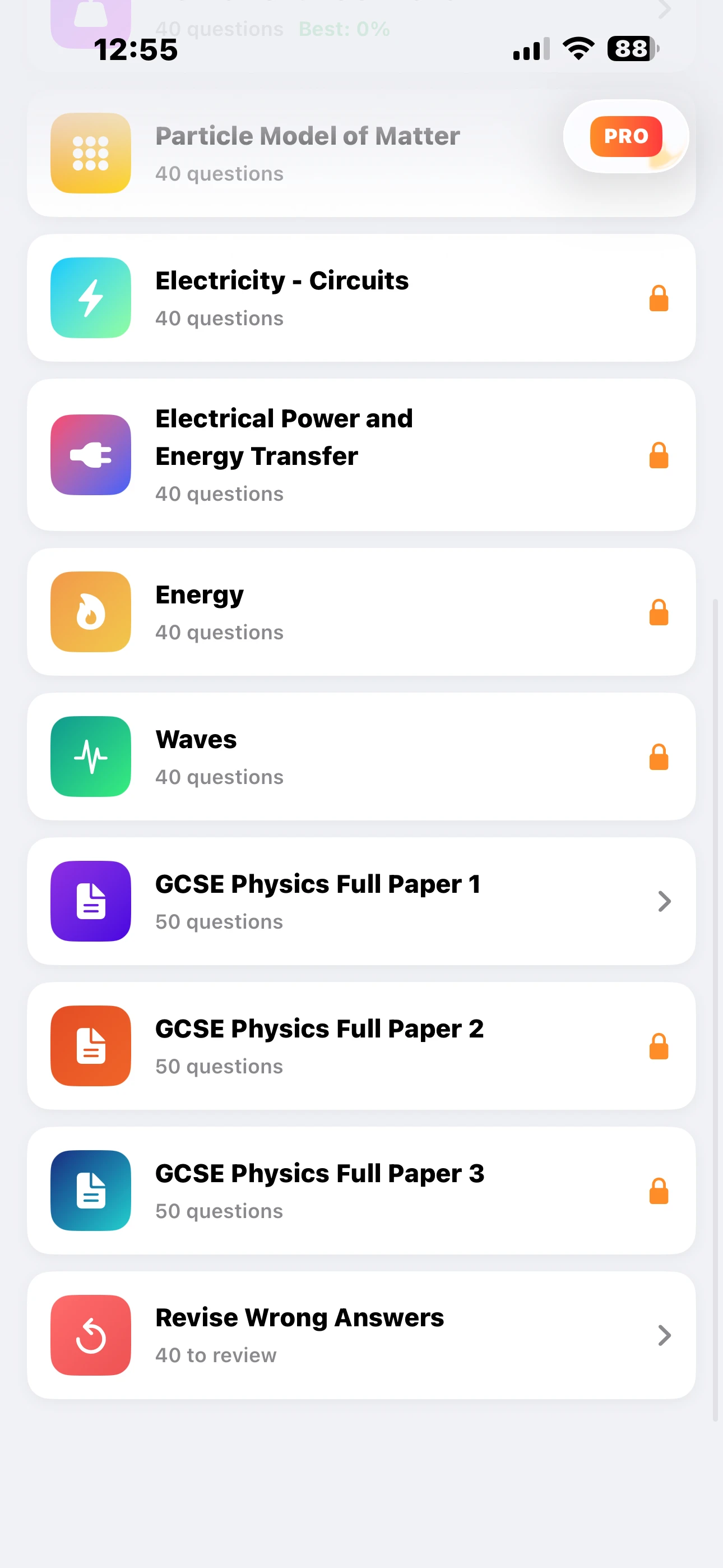 iPhone Screenshot - More Topics & Papers
