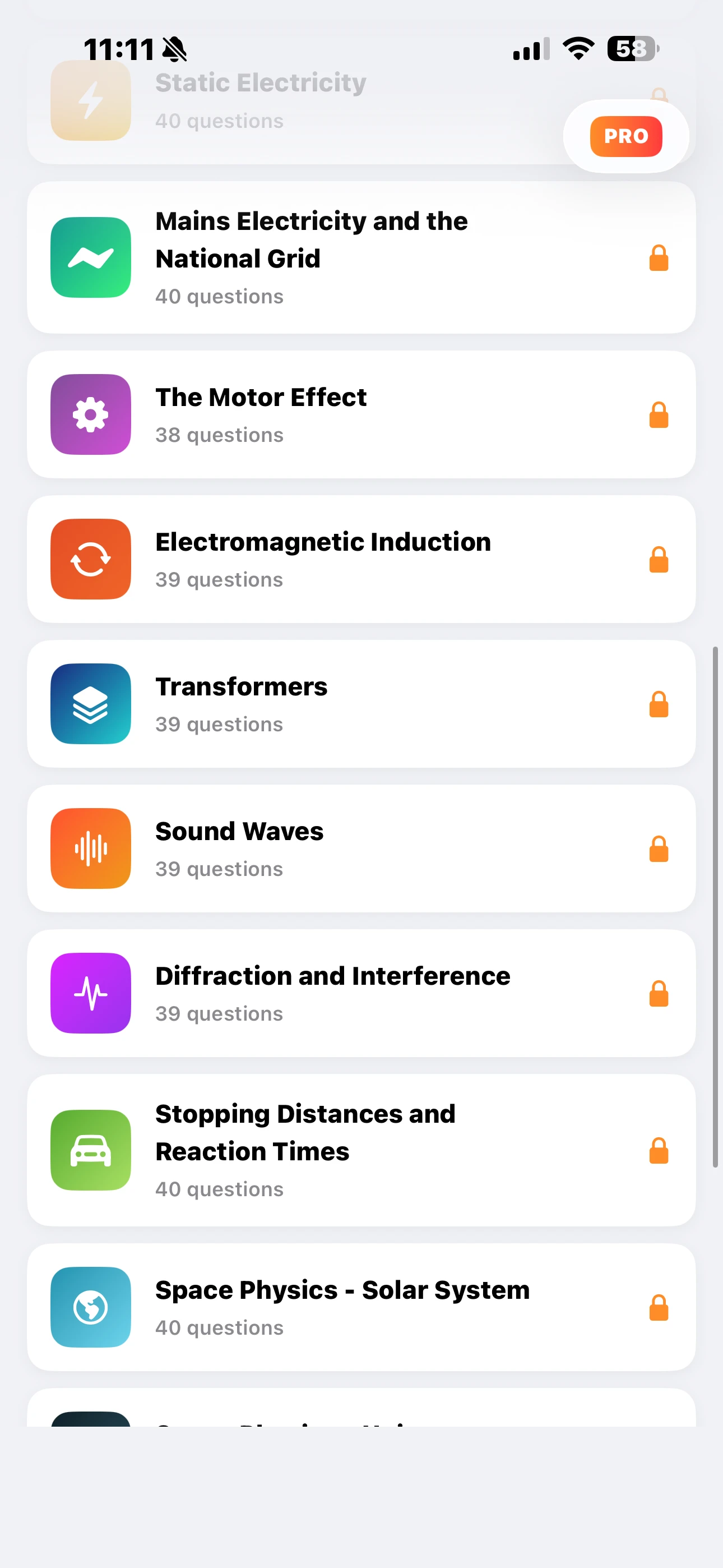 iPhone Screenshot - More Topics & Papers