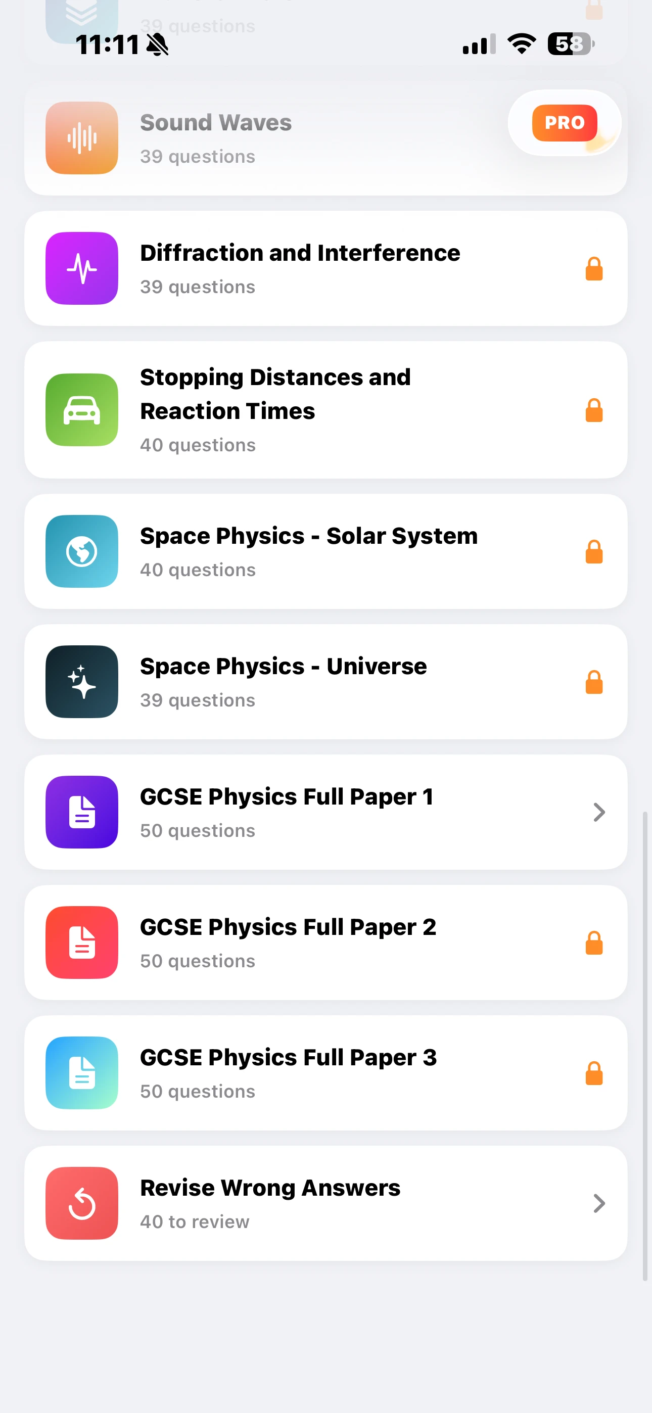 iPhone Screenshot - Full Papers & Revise