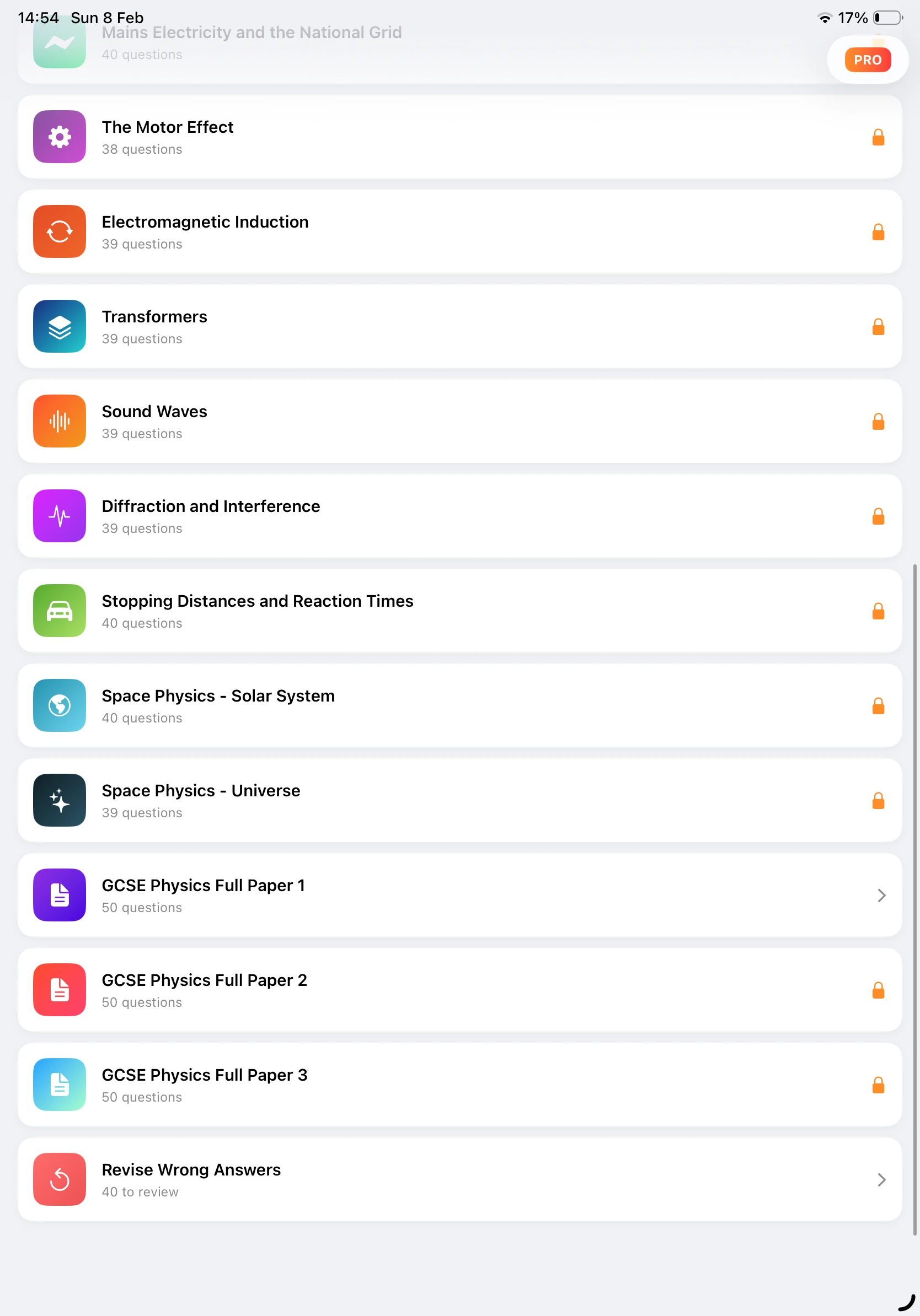iPad Screenshot - More Topics & Papers