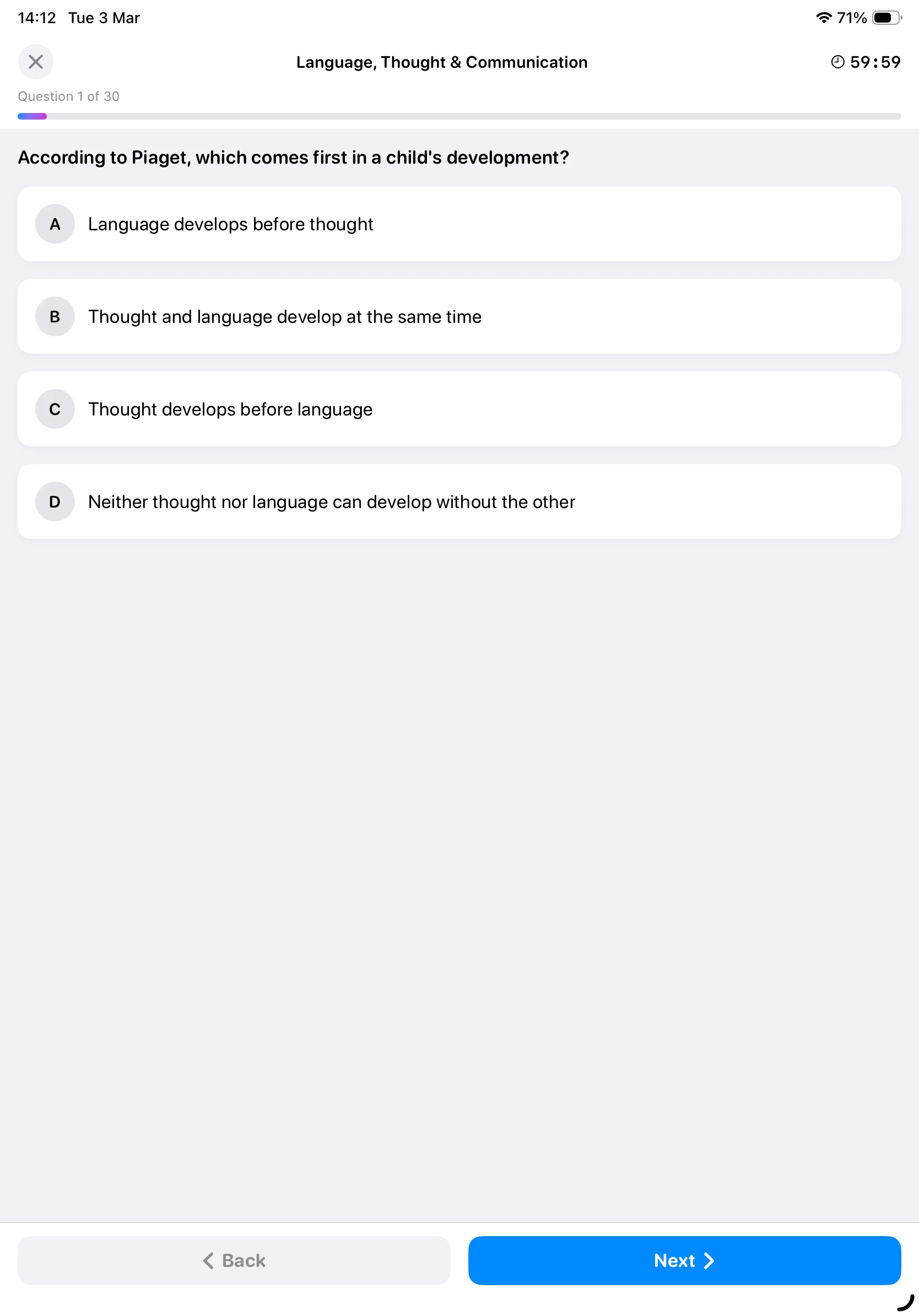 iPhone Screenshot - Progress Tracking