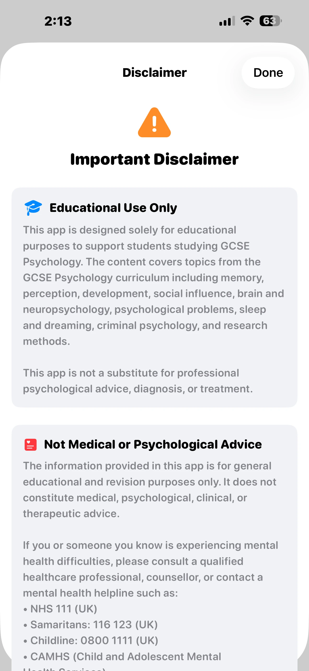 iPad Screenshot - Quiz in Action