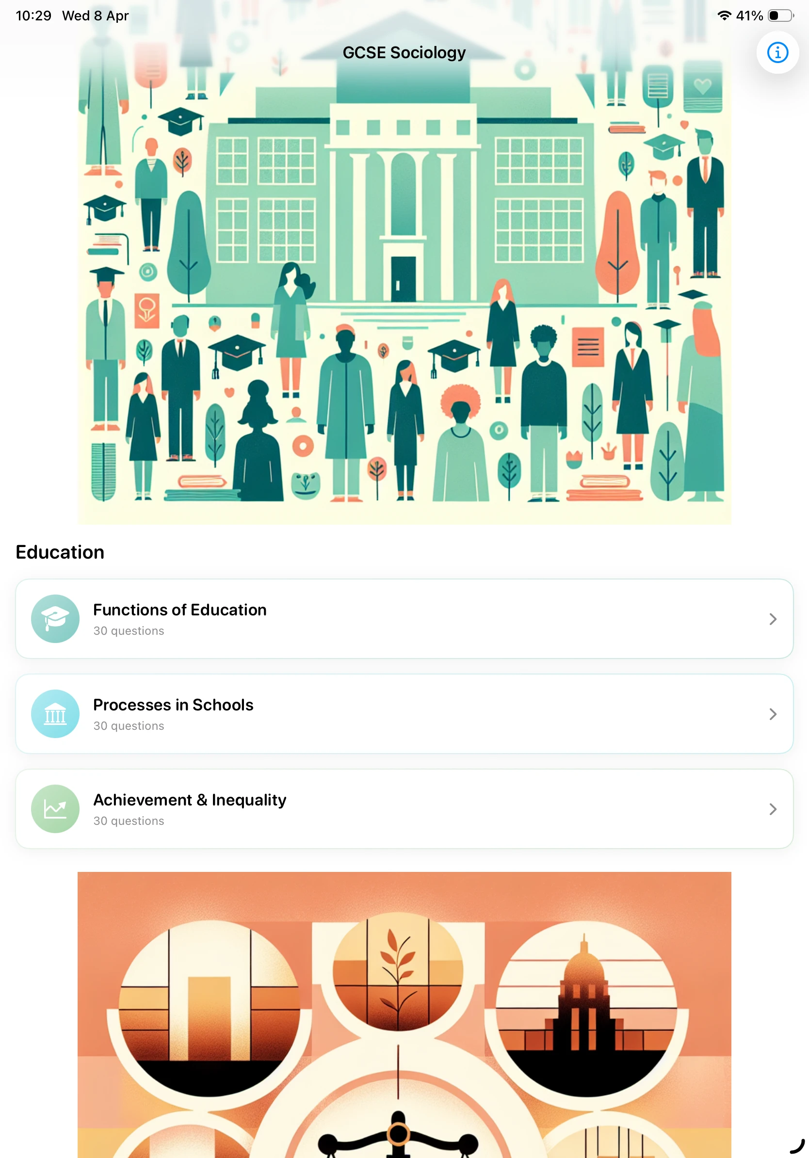 iPad Screenshot - Education Topics