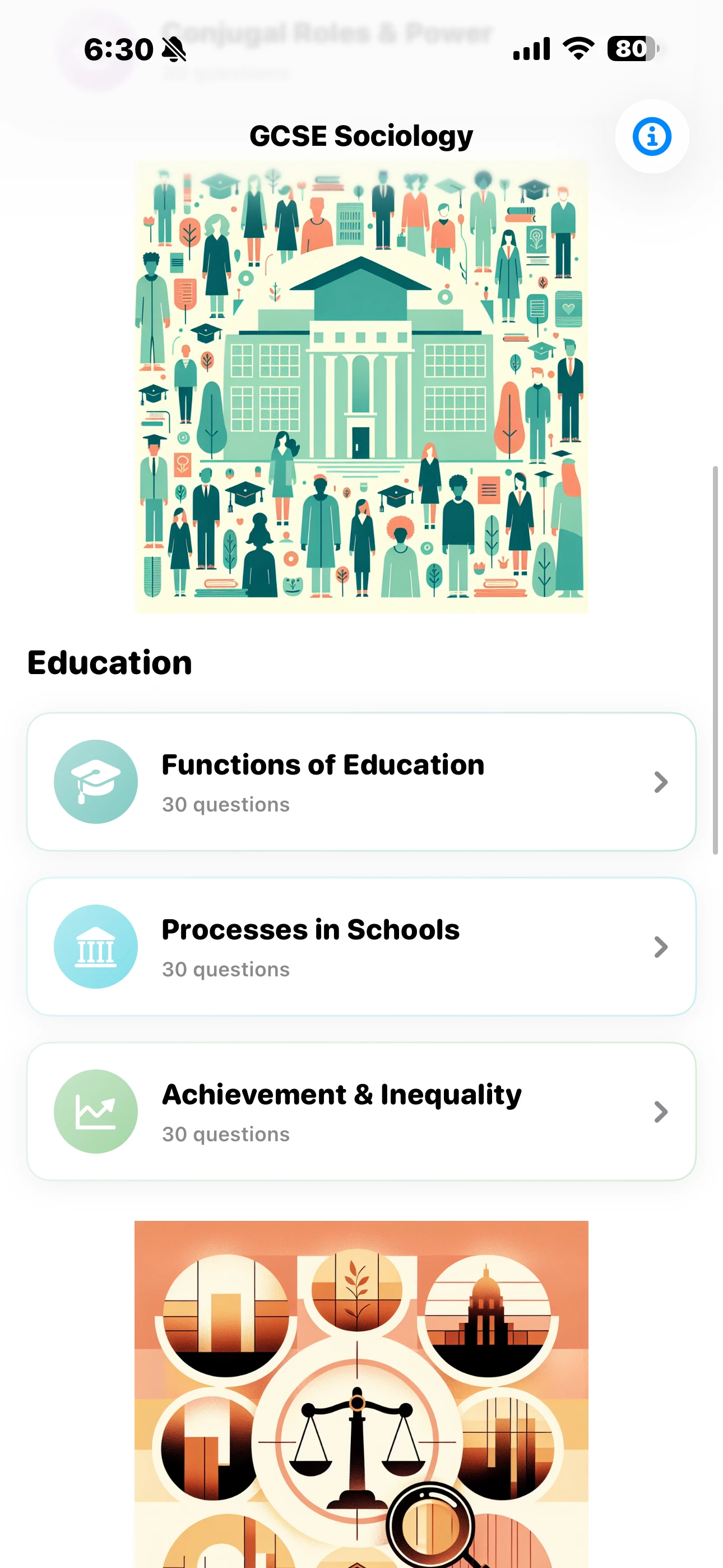 iPhone Screenshot - Education Topics