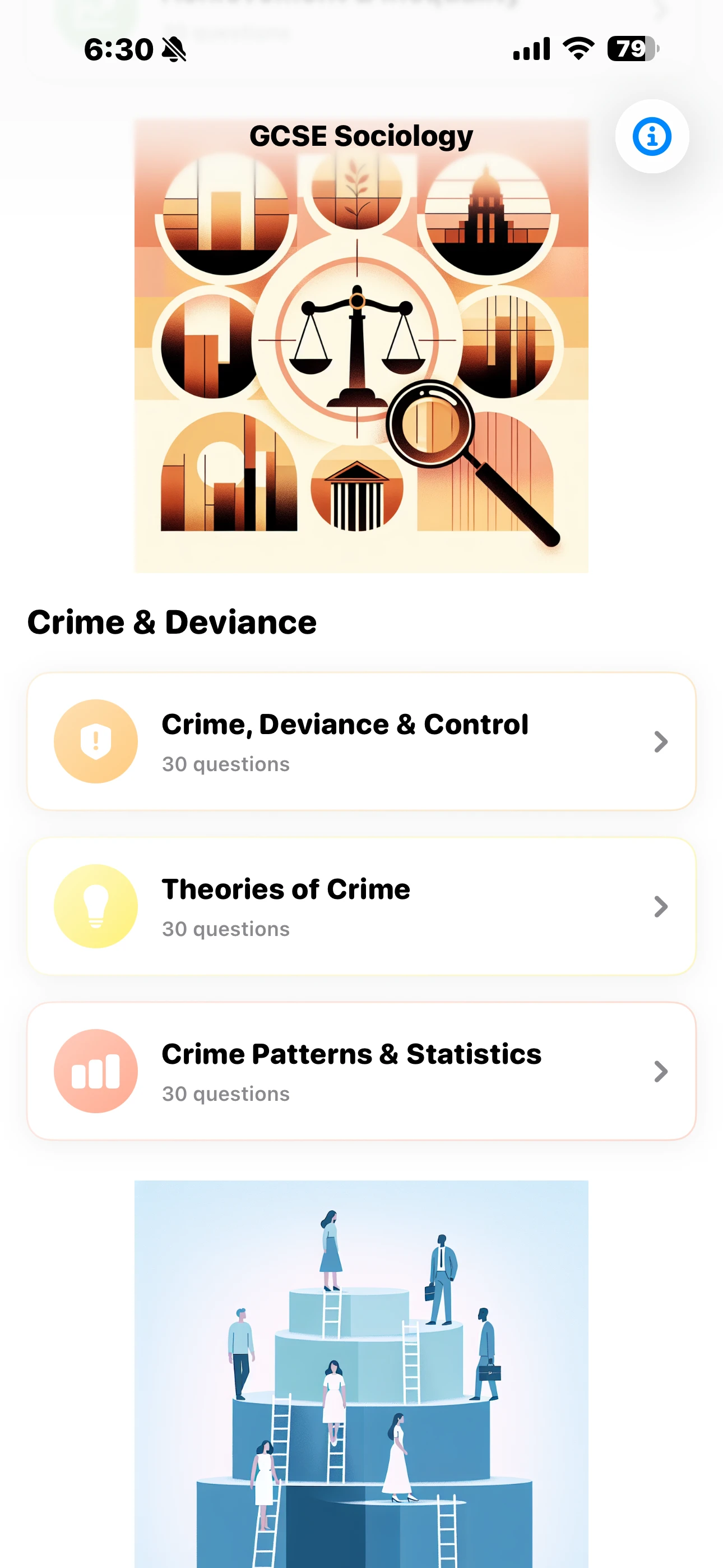 iPhone Screenshot - Crime & Deviance Topics