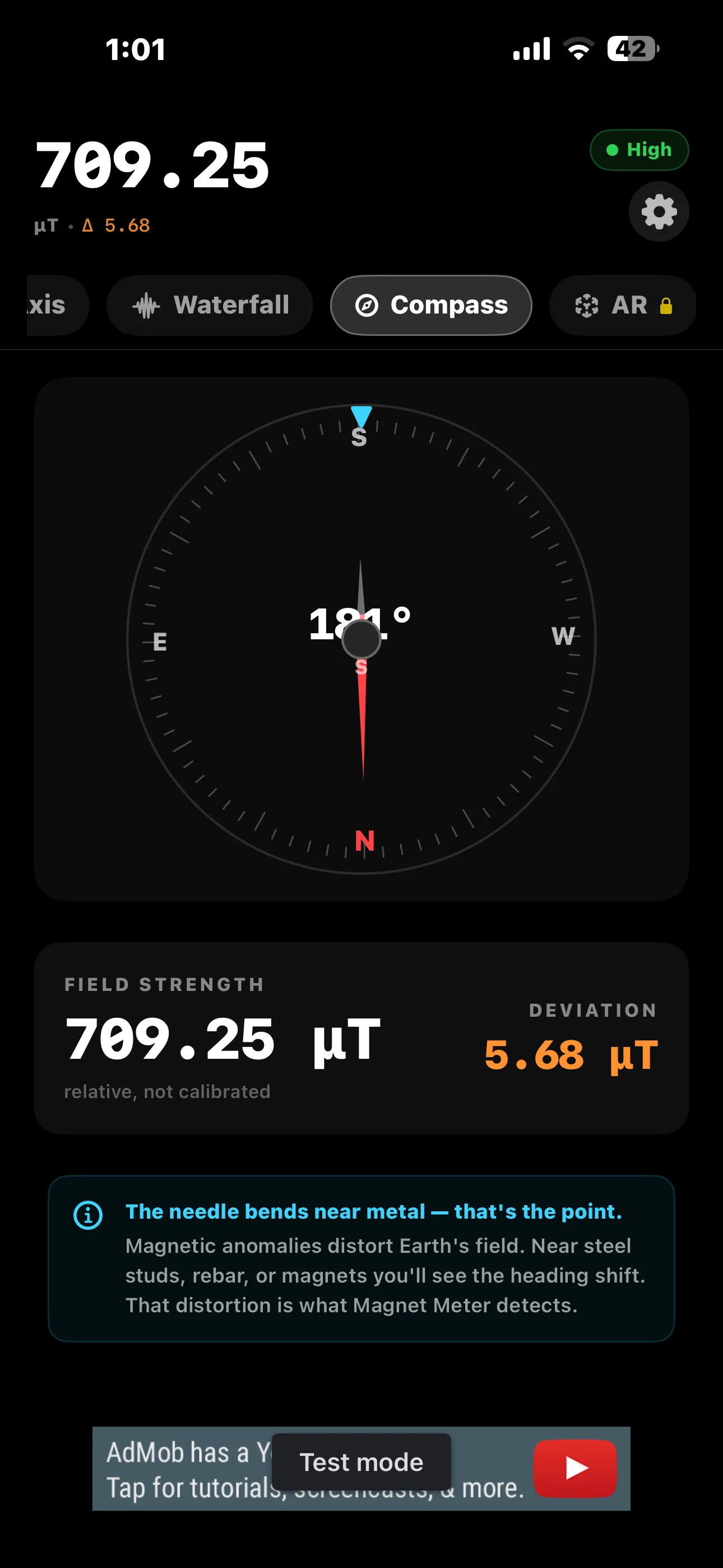 Distortion-aware compass