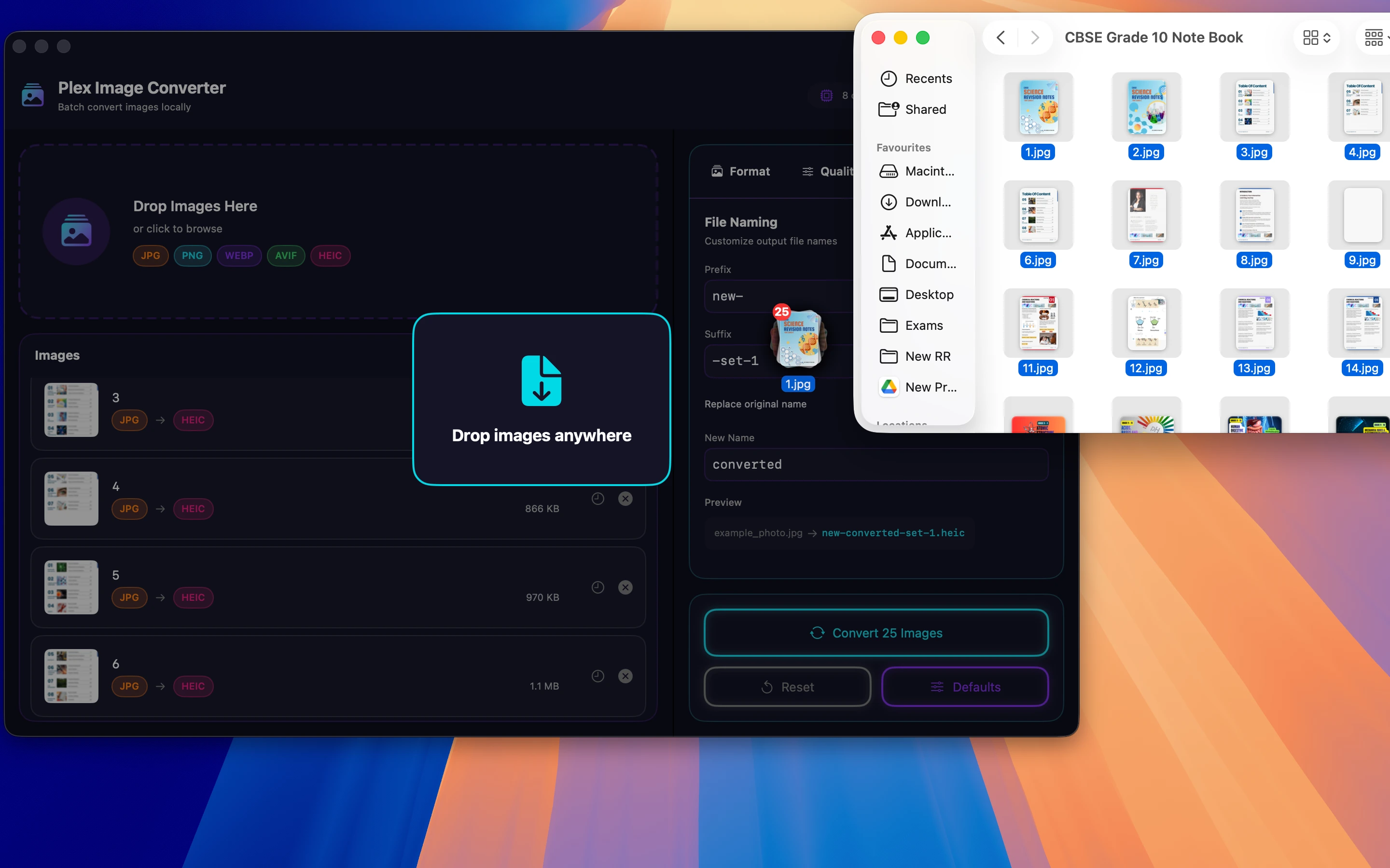 Drag and Drop Interface
