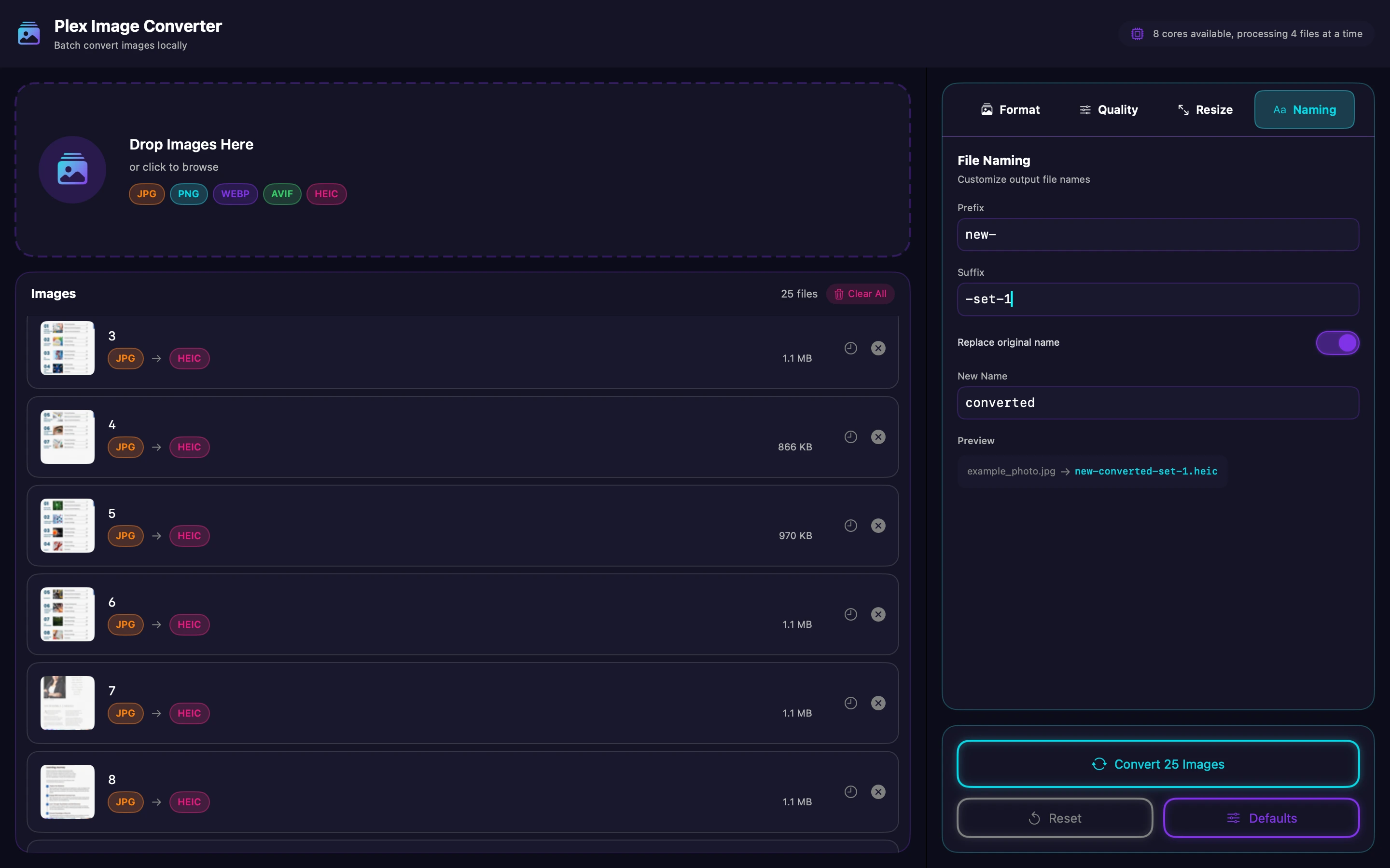 Batch Rename Feature