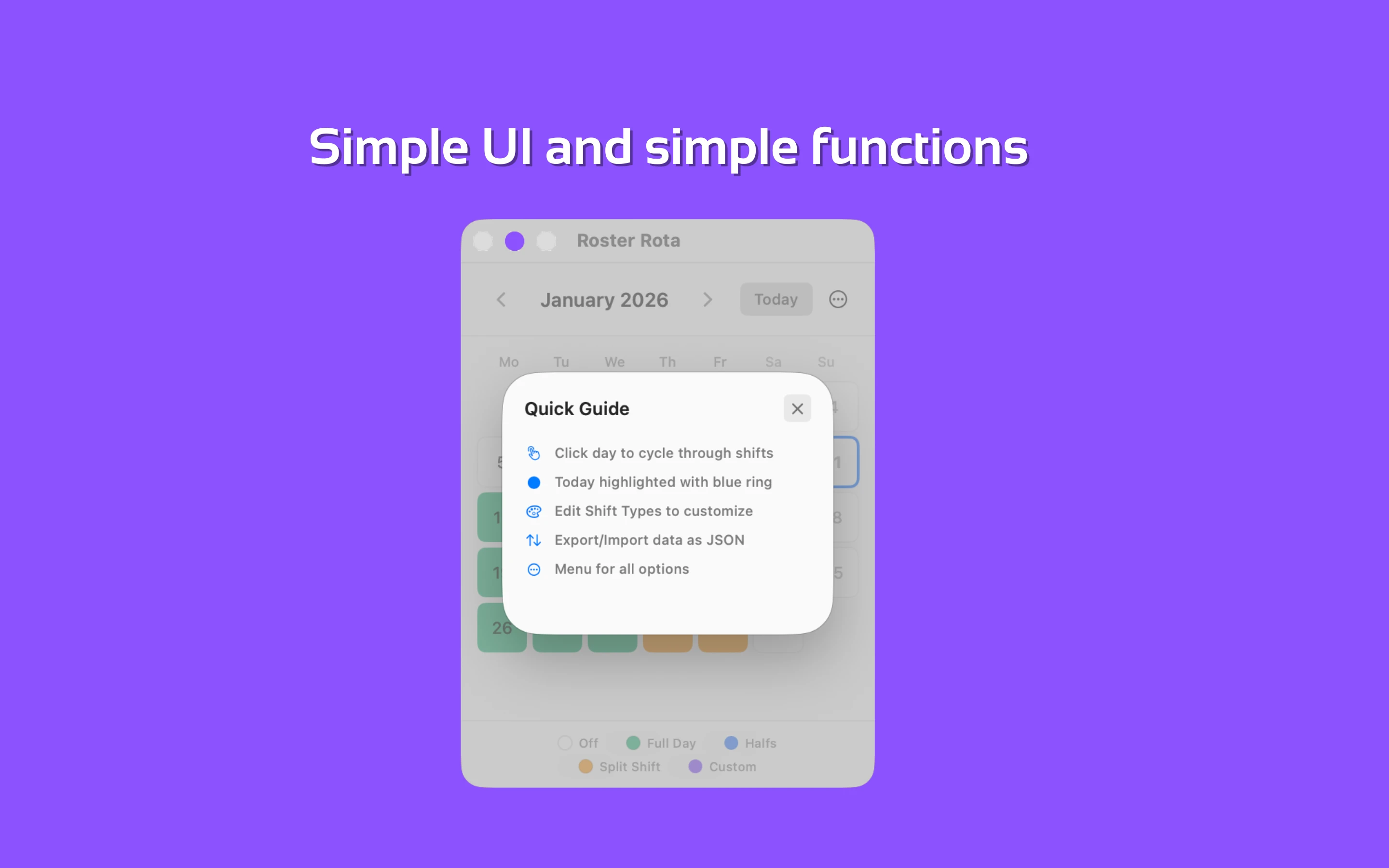 Simple UI and simple functions