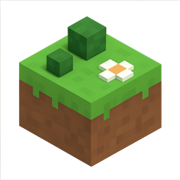 Bush tile — a grass block with a green bush
