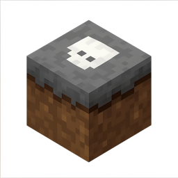 Skull tile — a grey stone block marked with a white skull