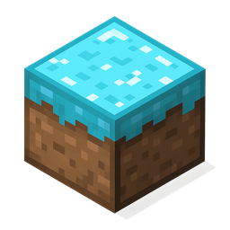 Shallow water tile — a bright icy blue-topped block