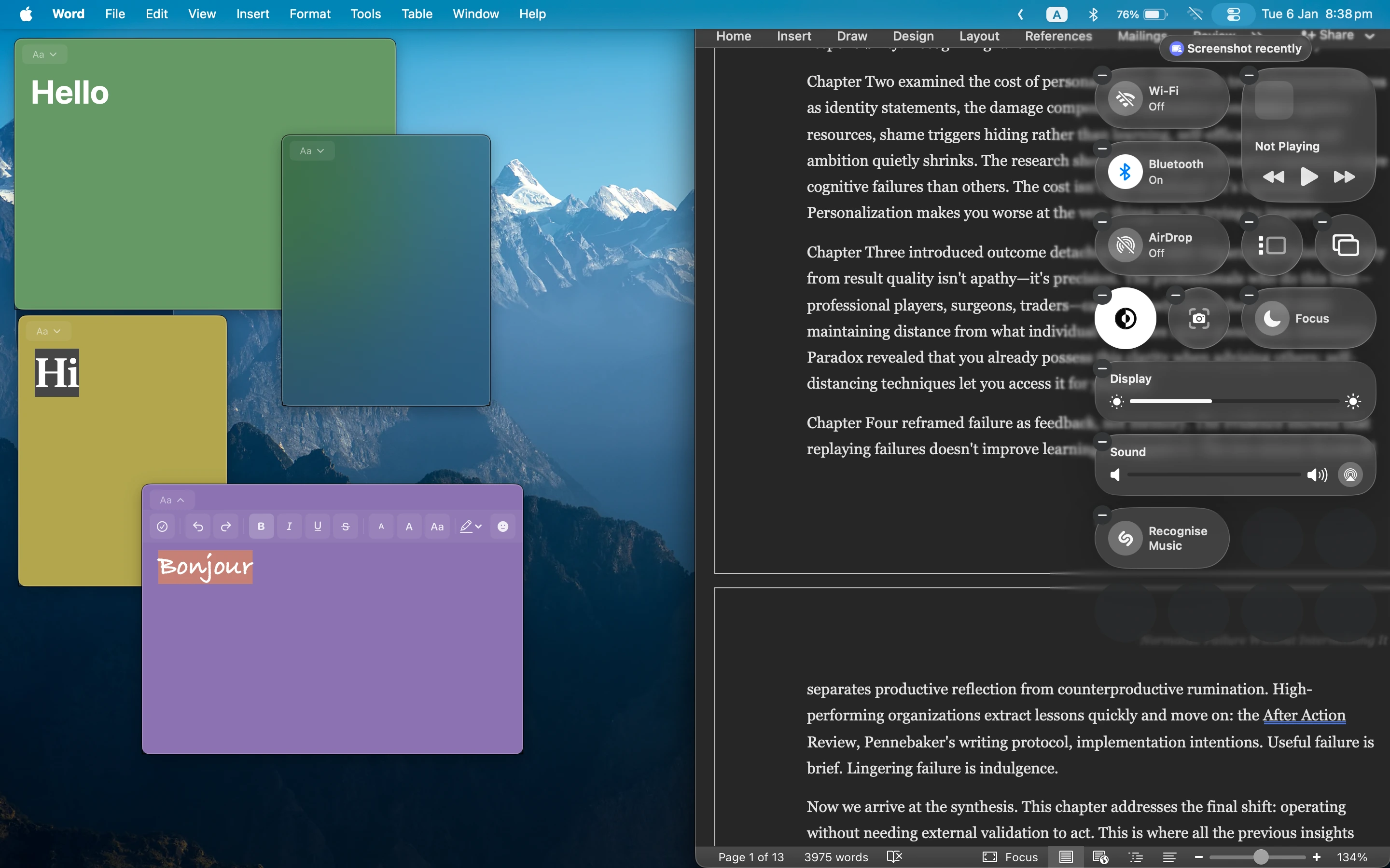 Nano Sticky with Desktop
