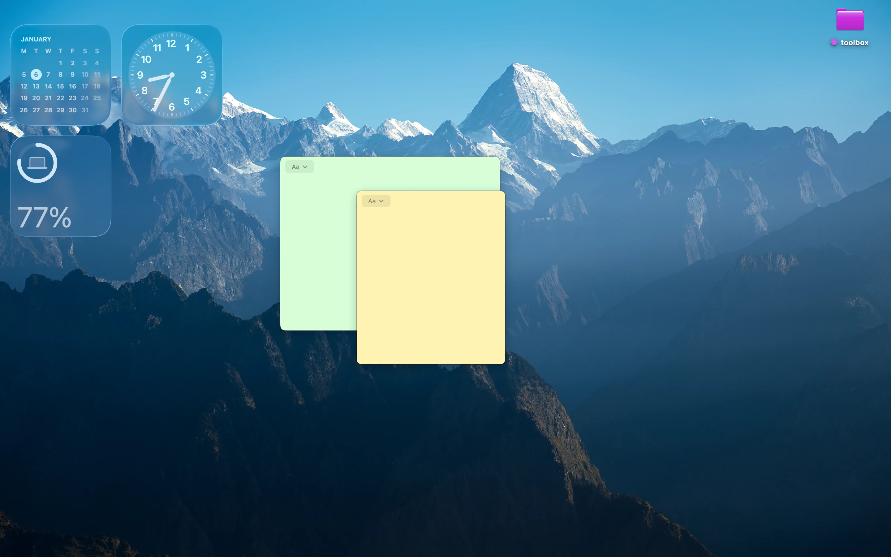 Nano Sticky Clean Desktop