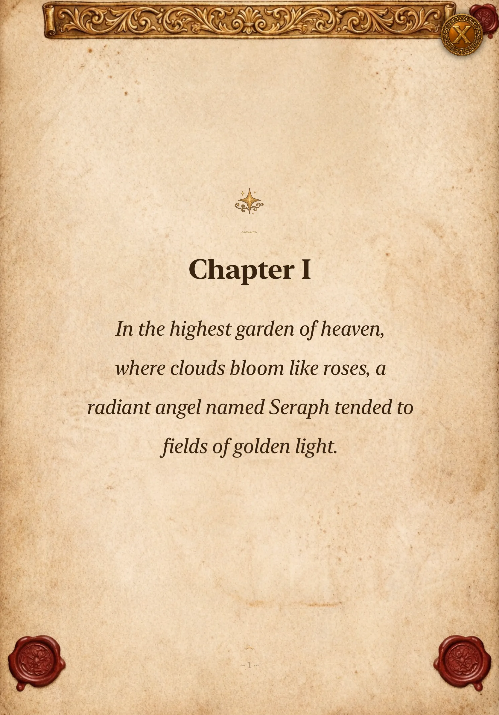 iPad Chapter I storybook page