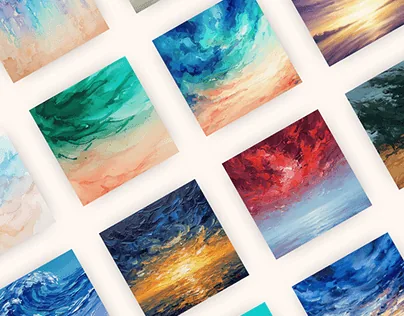 Watercolour and oil paint abstract texture pack
